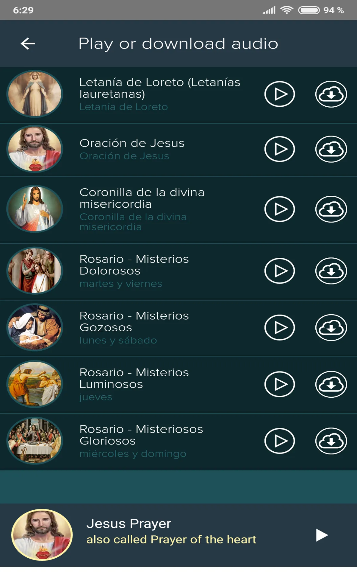 Rosary and prayers audio | Indus Appstore | Screenshot