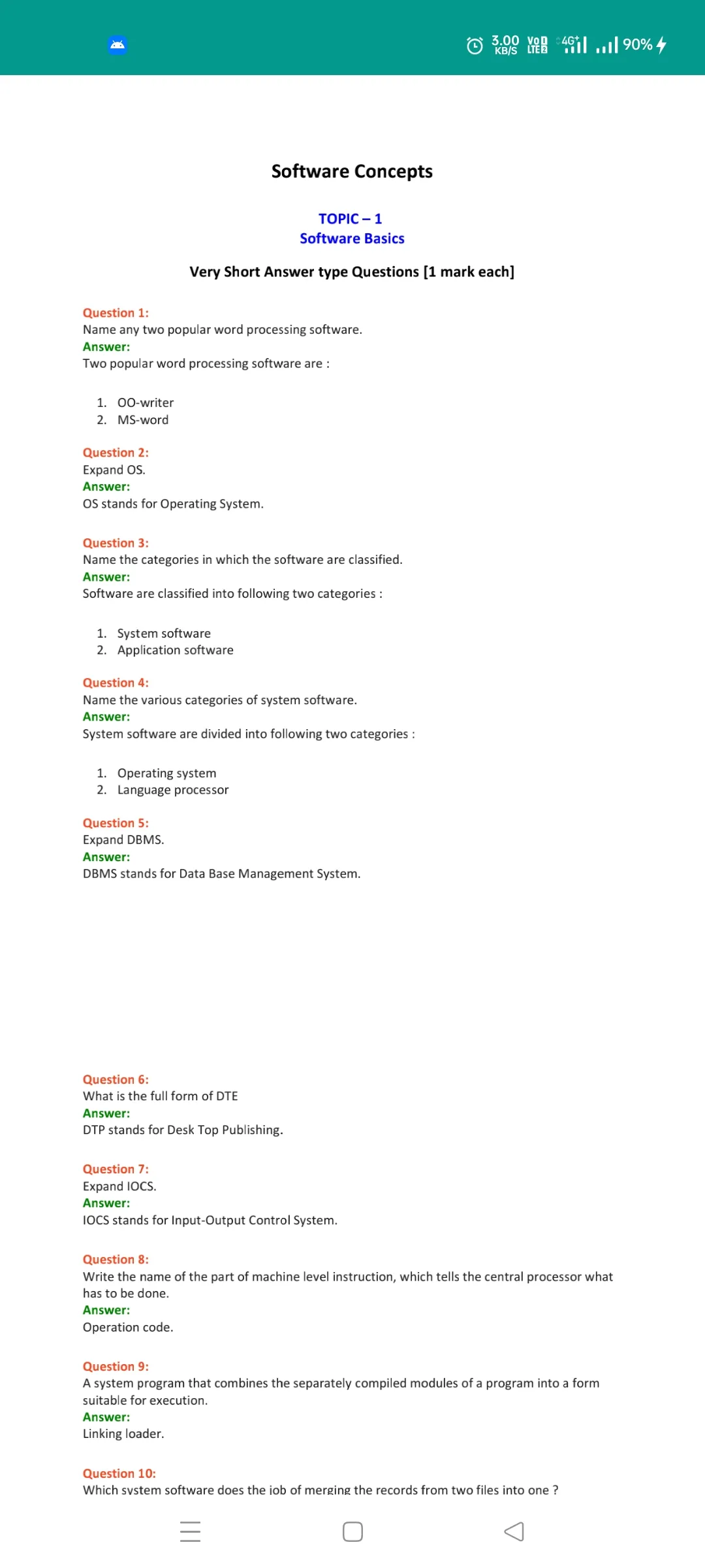 Class 11 Computer Science | Indus Appstore | Screenshot