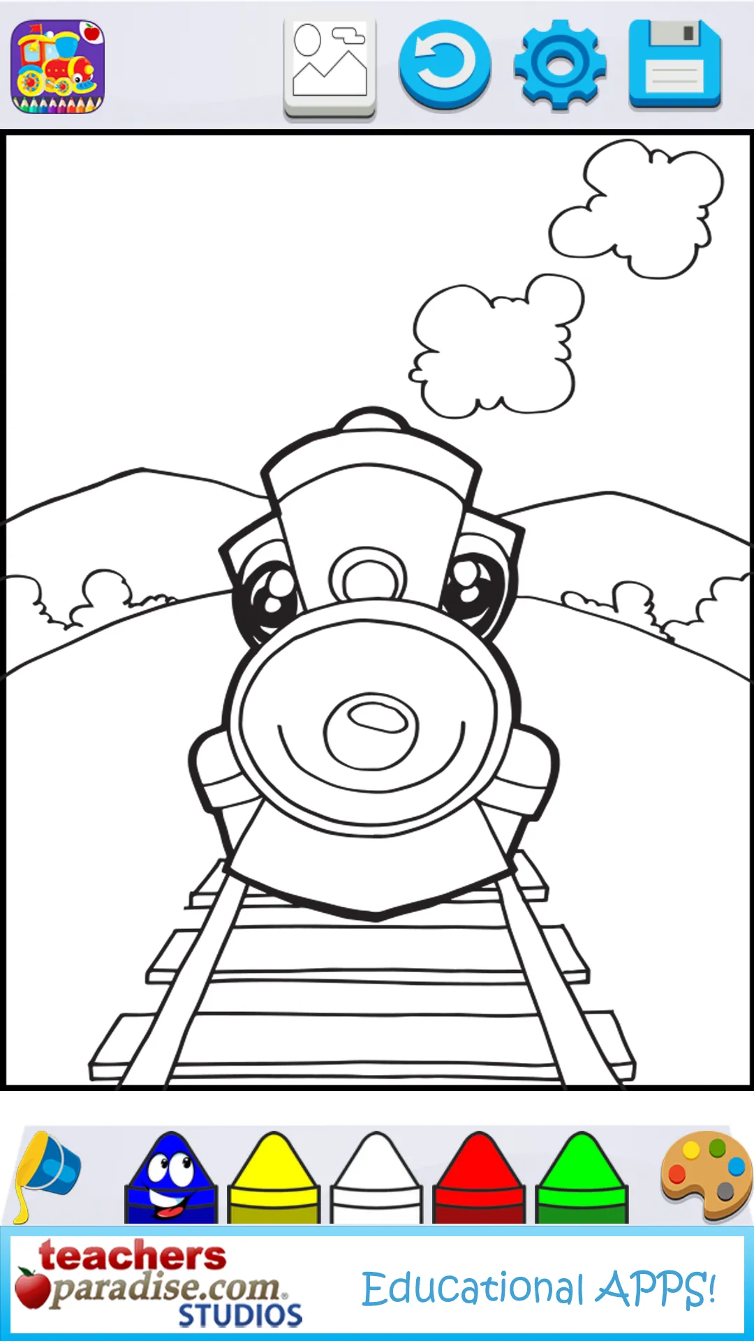 Trains & Locomotives Coloring  | Indus Appstore | Screenshot