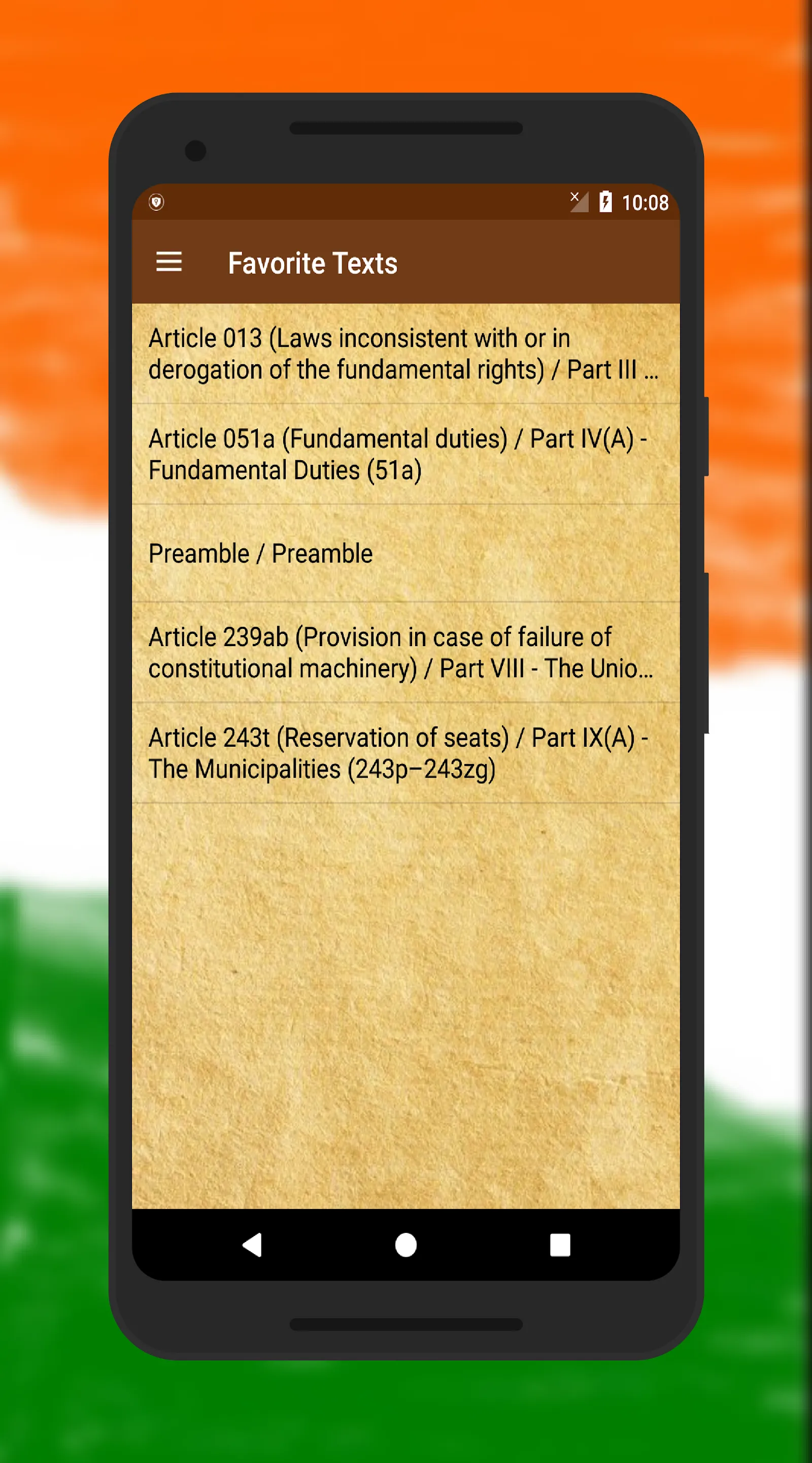 Constitution India Study Guide | Indus Appstore | Screenshot