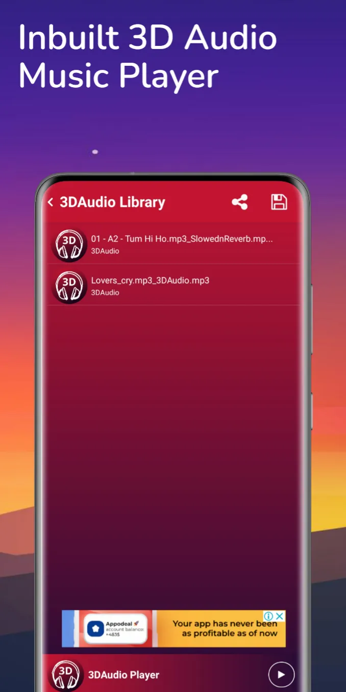 3D Music Surround Audio Maker | Indus Appstore | Screenshot