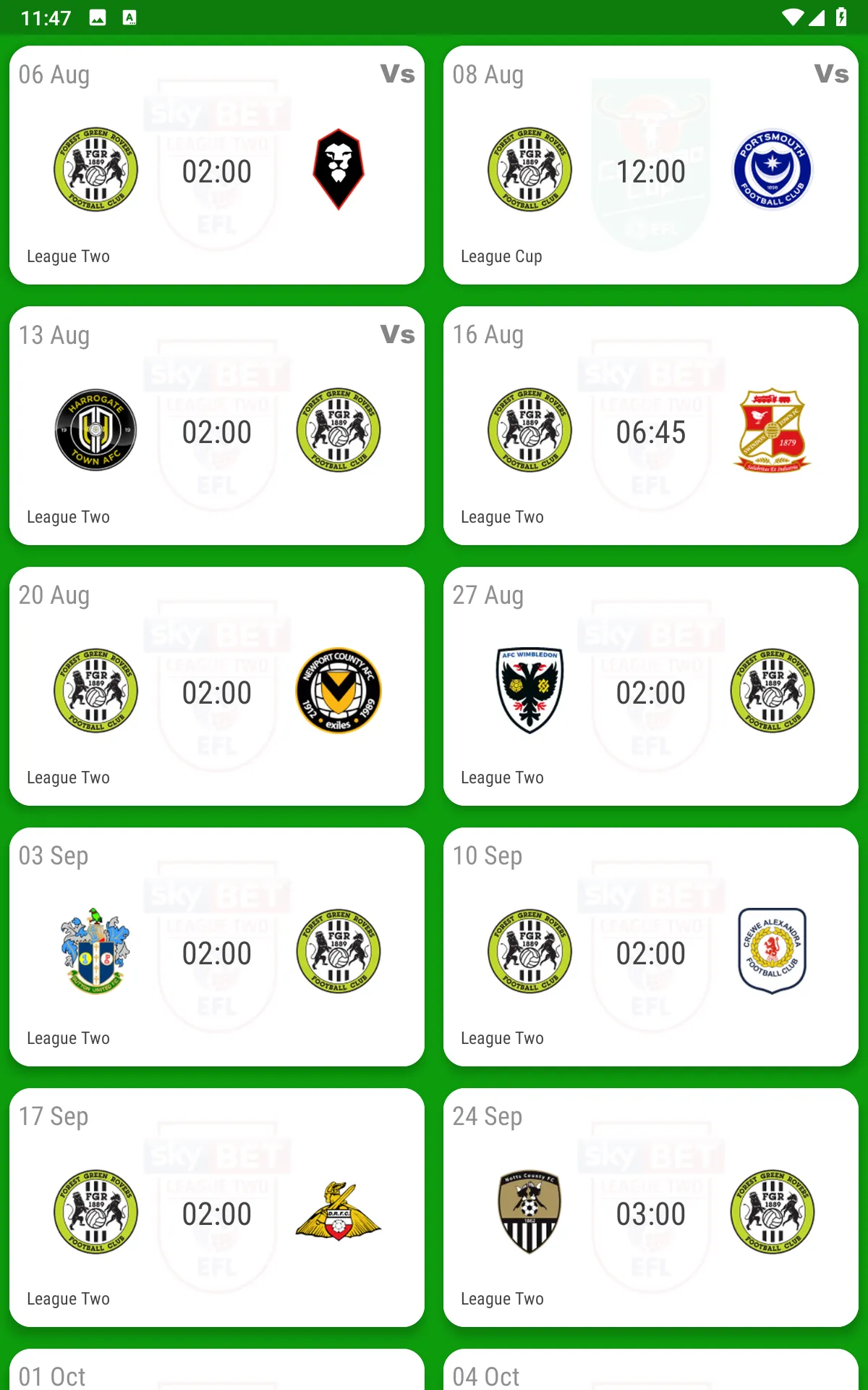 Forest Green Rovers Fan App | Indus Appstore | Screenshot