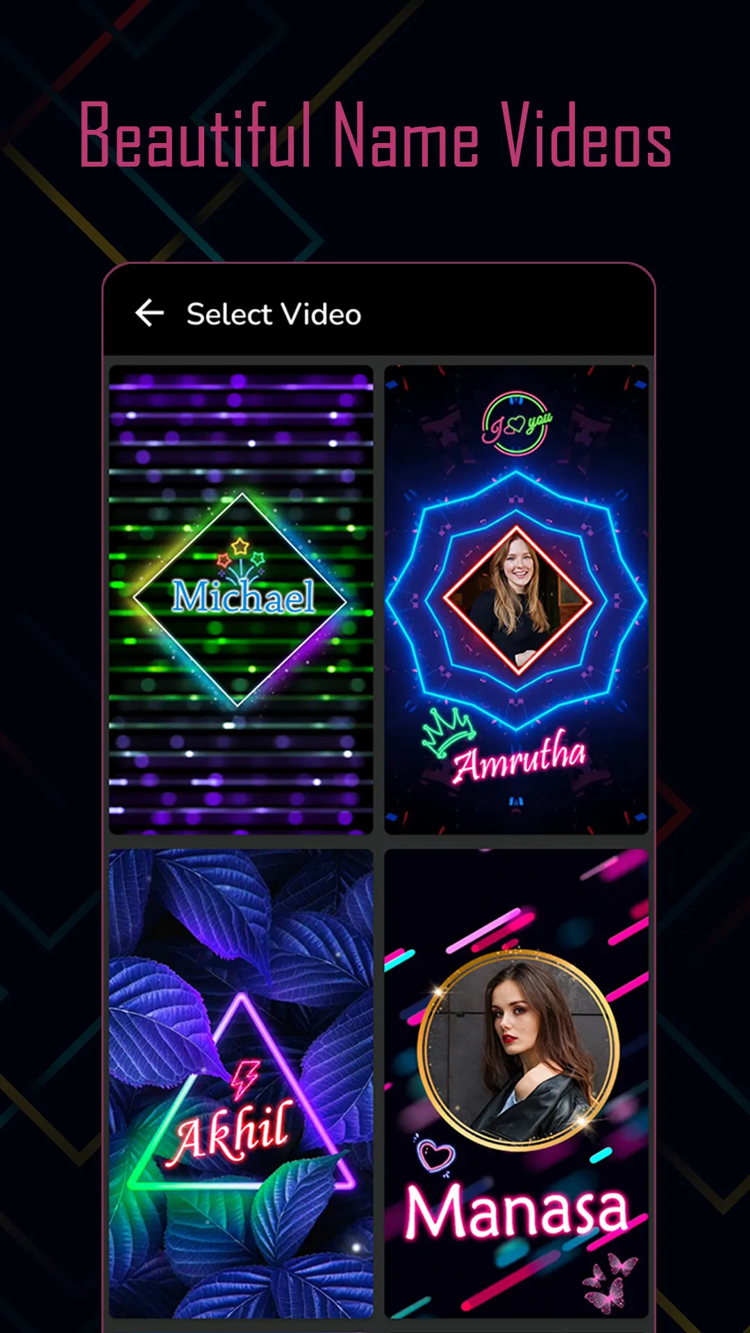 Name Video Maker | Indus Appstore | Screenshot