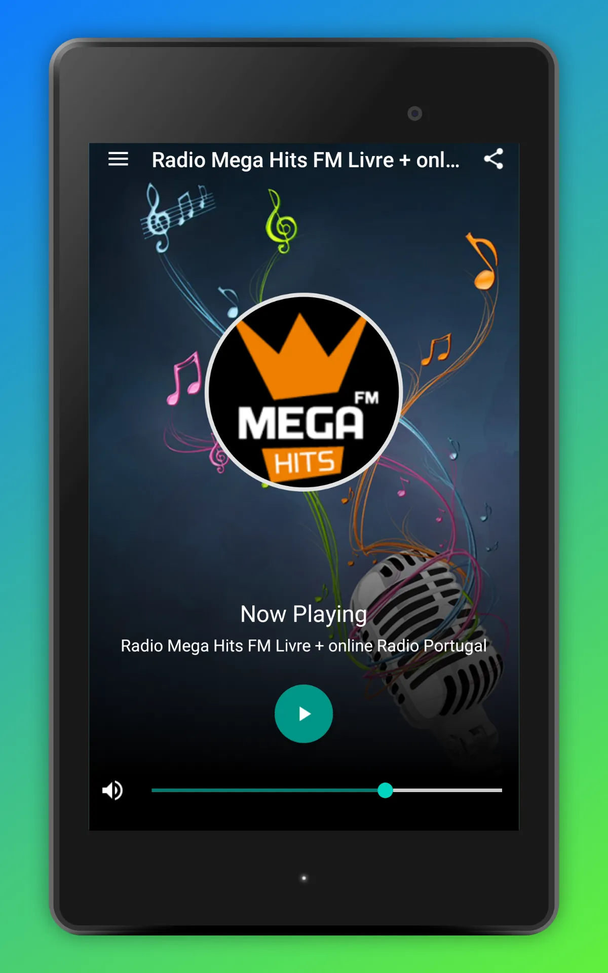 Radio Mega Hits FM Portugal | Indus Appstore | Screenshot