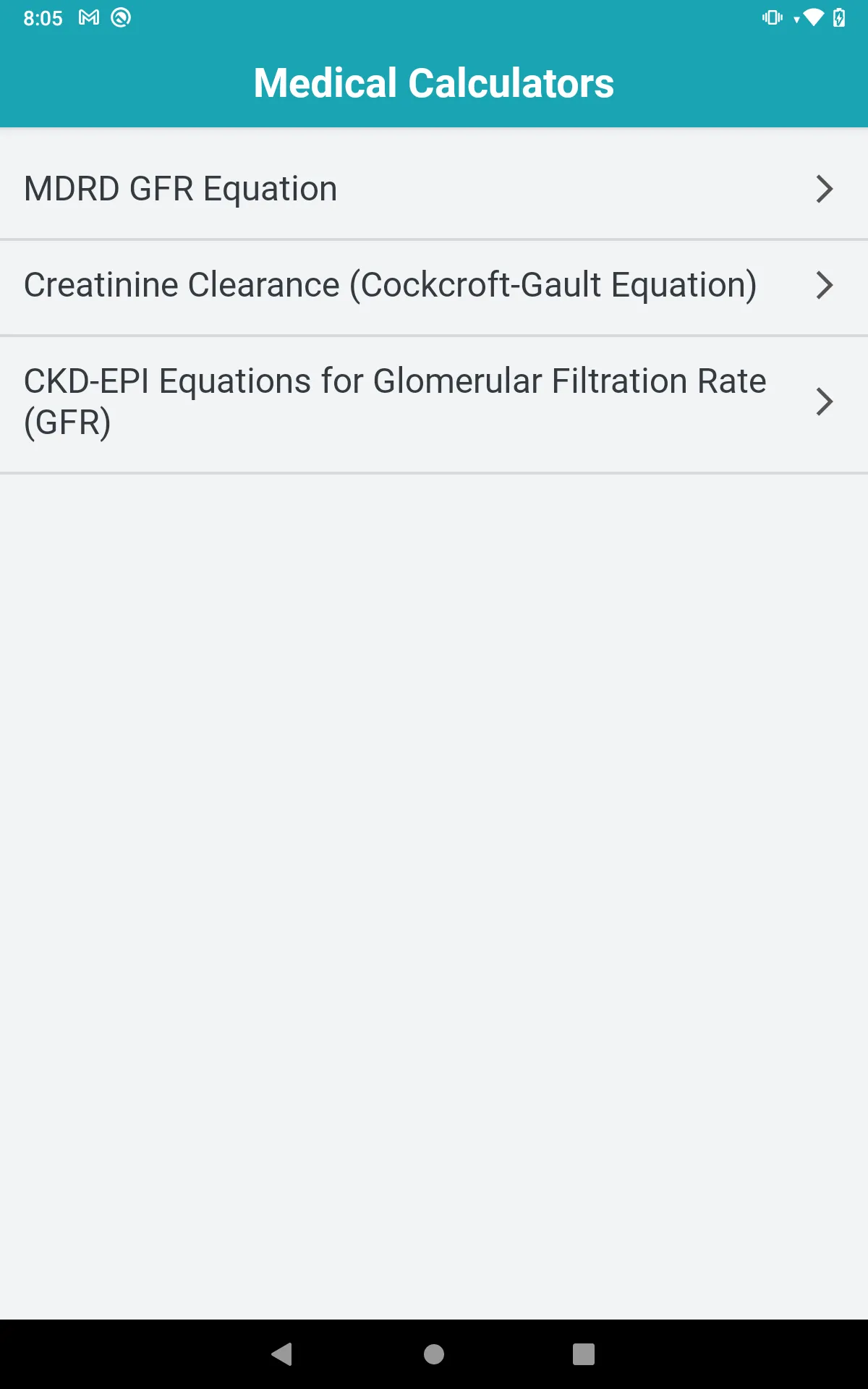 eGFR Calculator | Indus Appstore | Screenshot