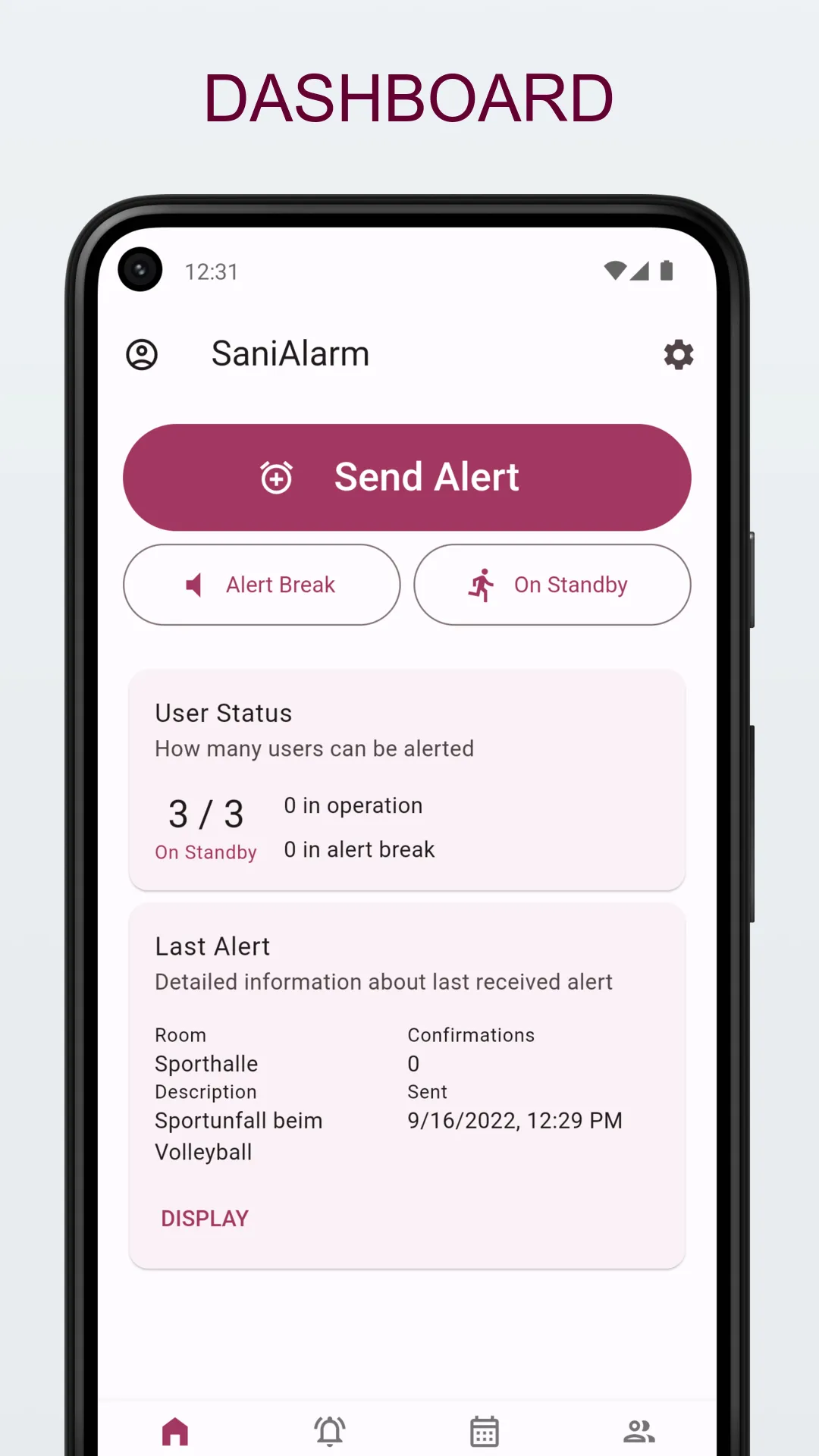 SaniAlarm | Indus Appstore | Screenshot