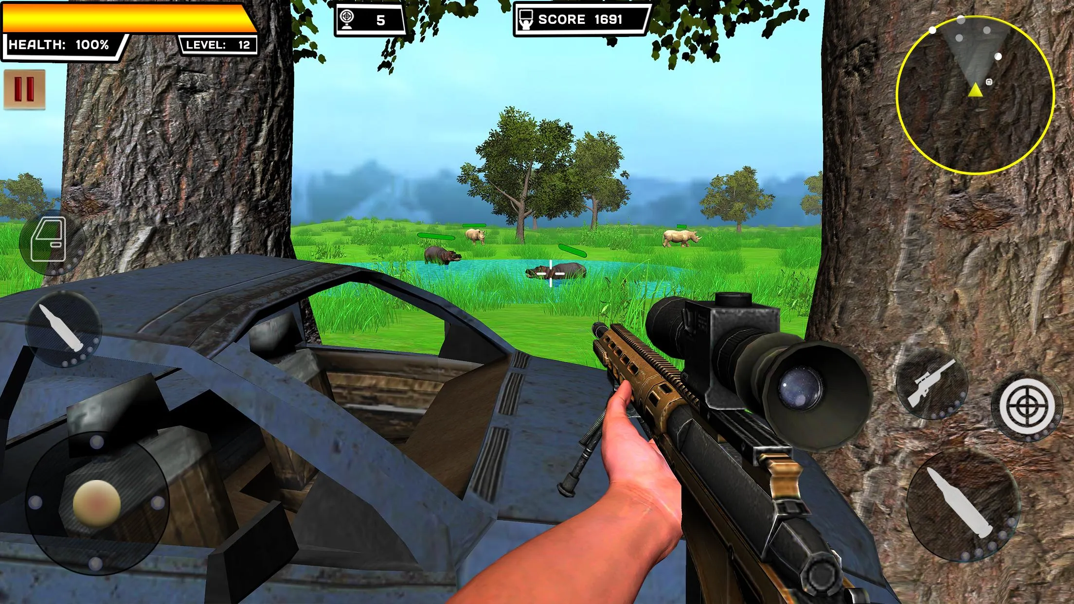 Animals Hunting 4x4 Safari 3D | Indus Appstore | Screenshot