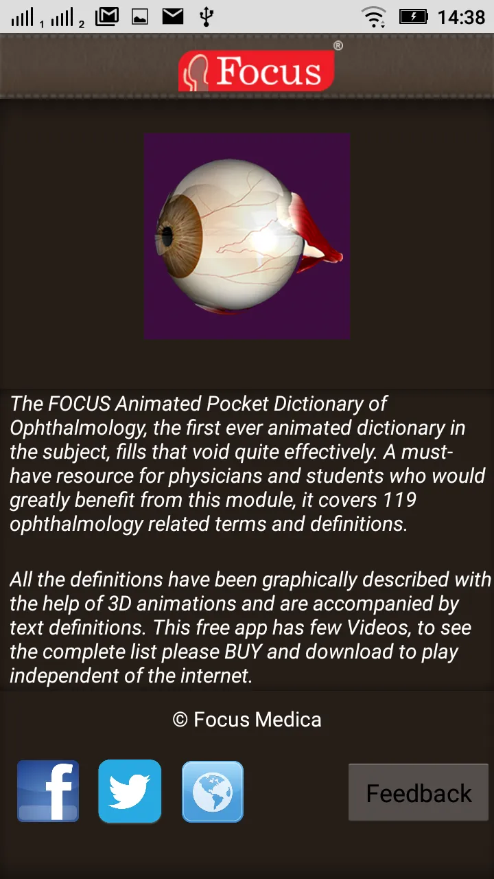 Ophthalmology -Pocket Dict. | Indus Appstore | Screenshot