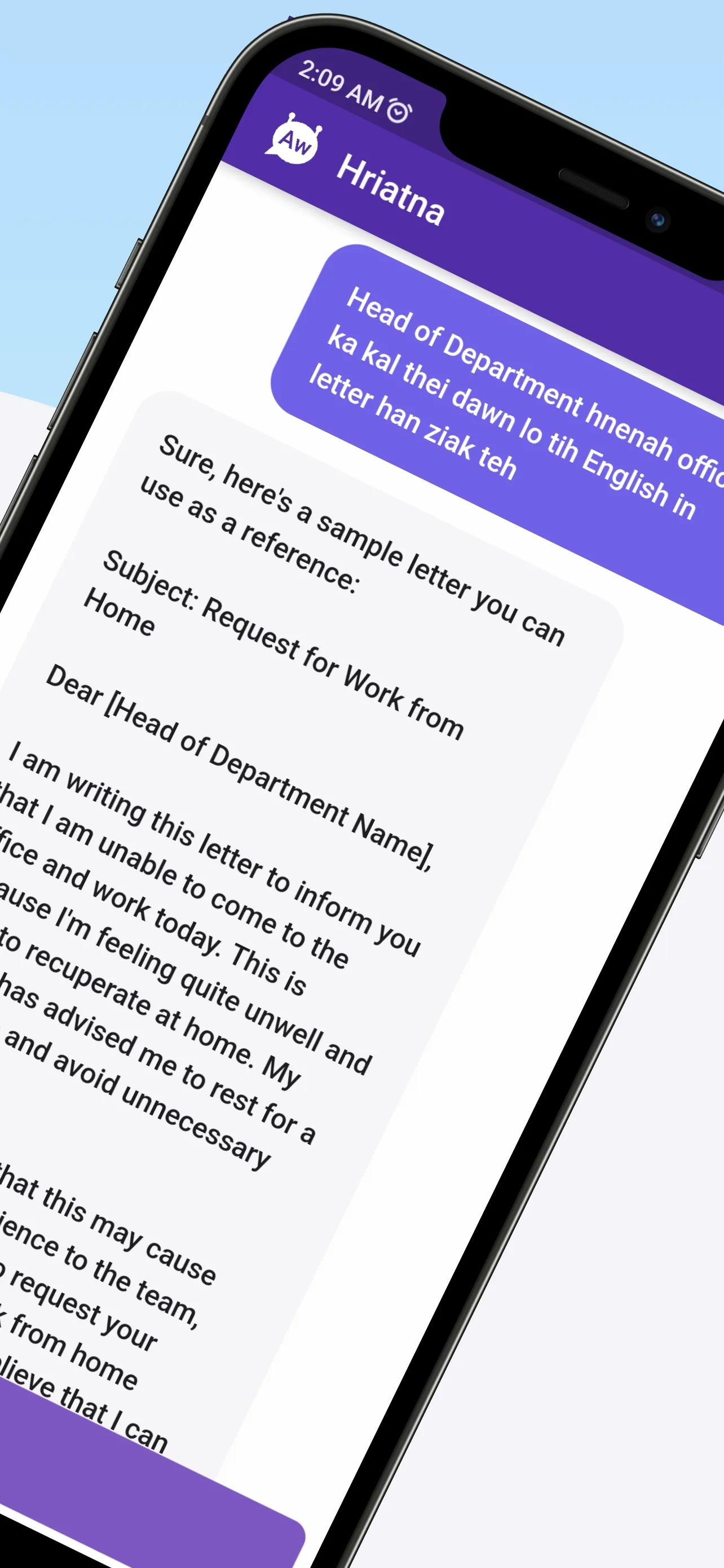 Hriatna Mizo Chatbot | Indus Appstore | Screenshot