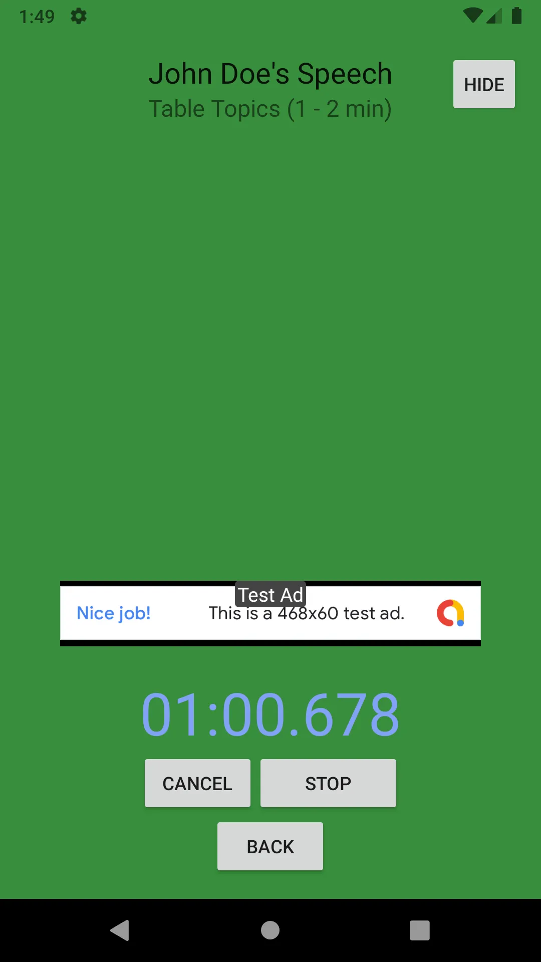 ToastMasters Timer App | Indus Appstore | Screenshot