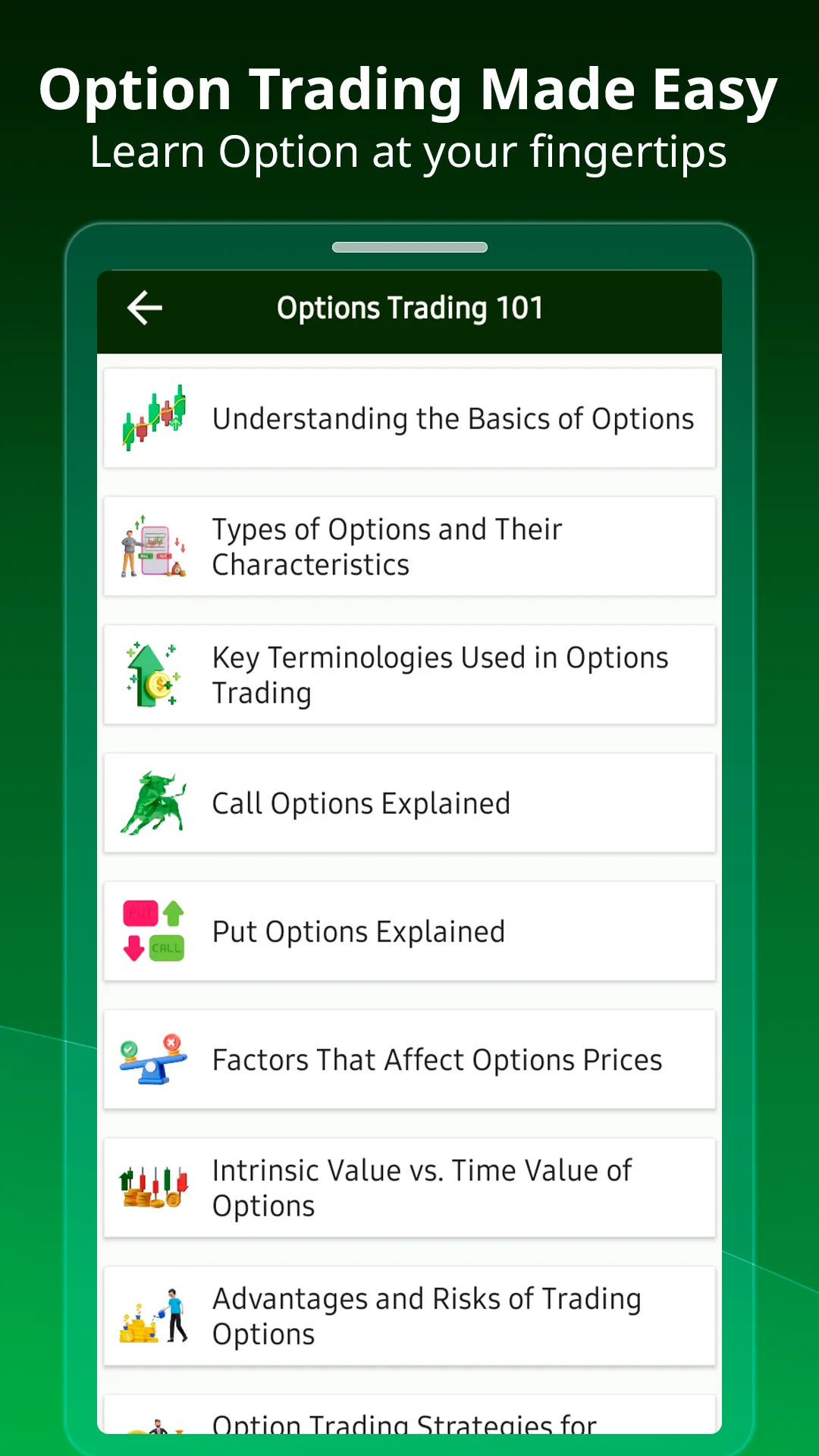 Option Trading For Beginners | Indus Appstore | Screenshot