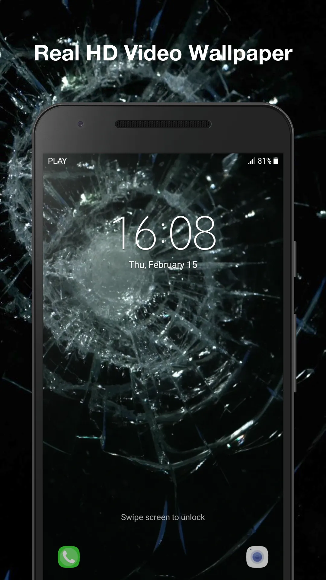 Broken Screen Live Wallpaper | Indus Appstore | Screenshot