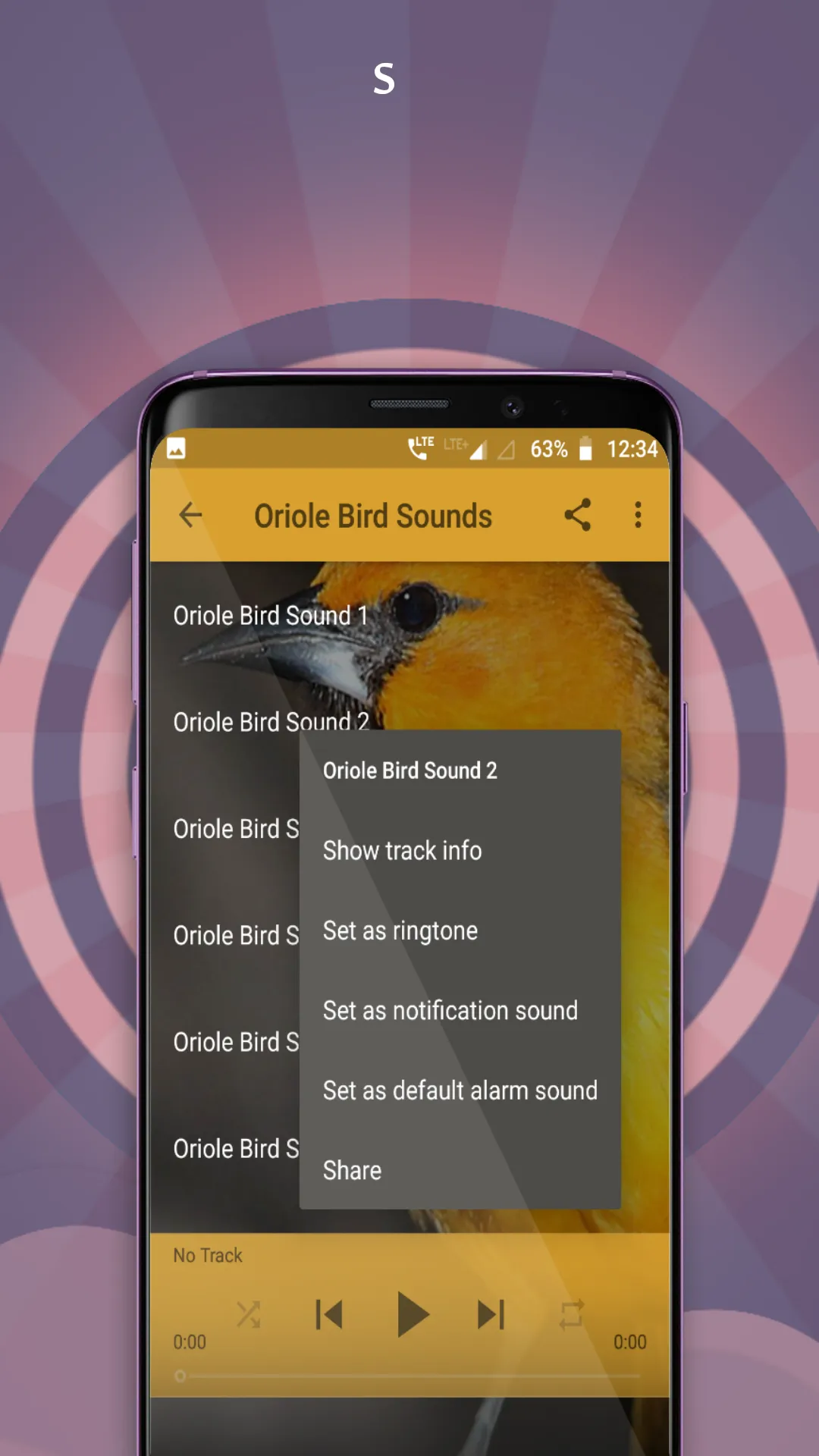 Oriole Bird Sounds | Indus Appstore | Screenshot