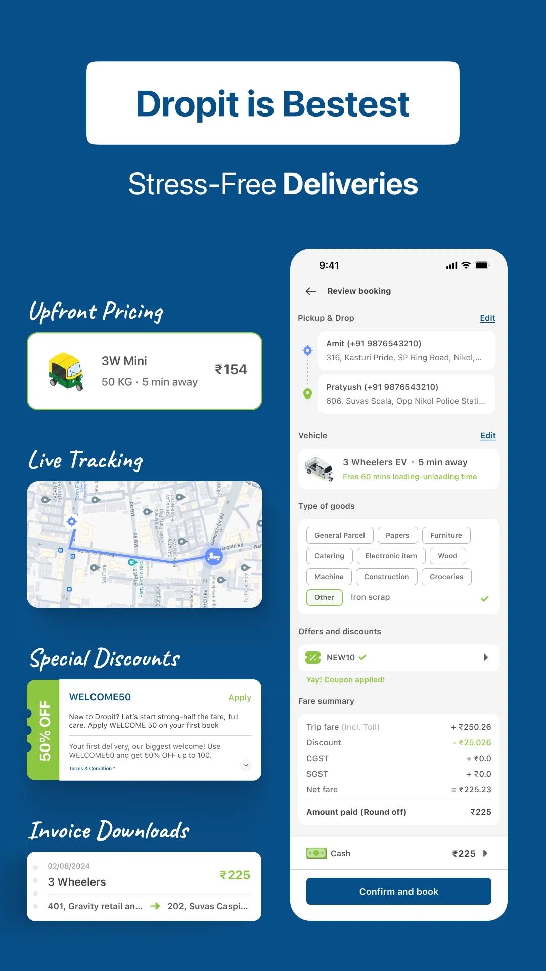 Dropit - Deliver with Ease | Indus Appstore | Screenshot