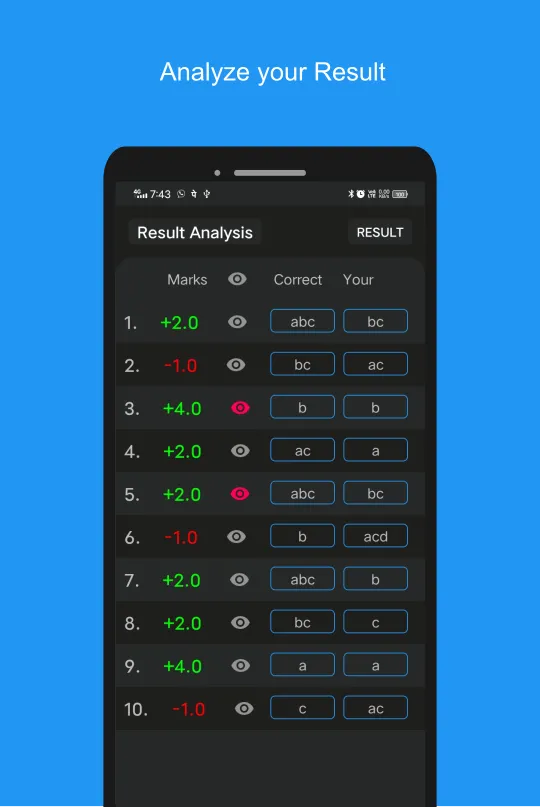 OMR ~ Dynamic OMR Sheet | Indus Appstore | Screenshot