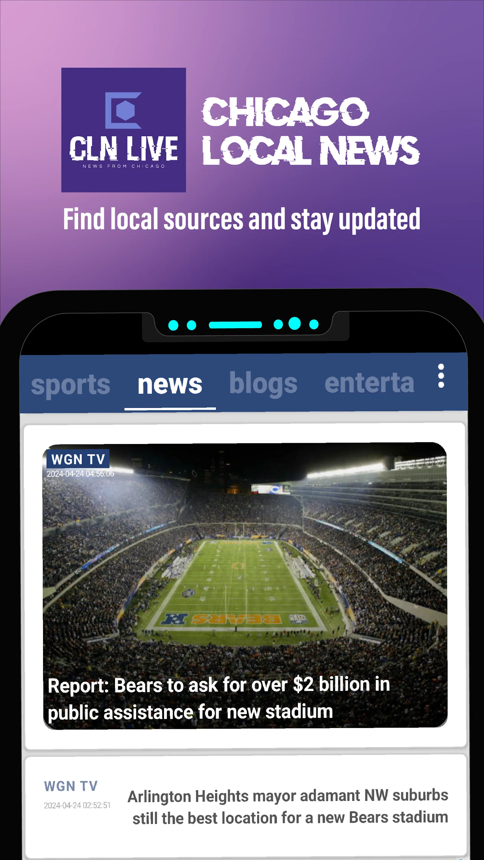 CLN Live - News from Chicago | Indus Appstore | Screenshot