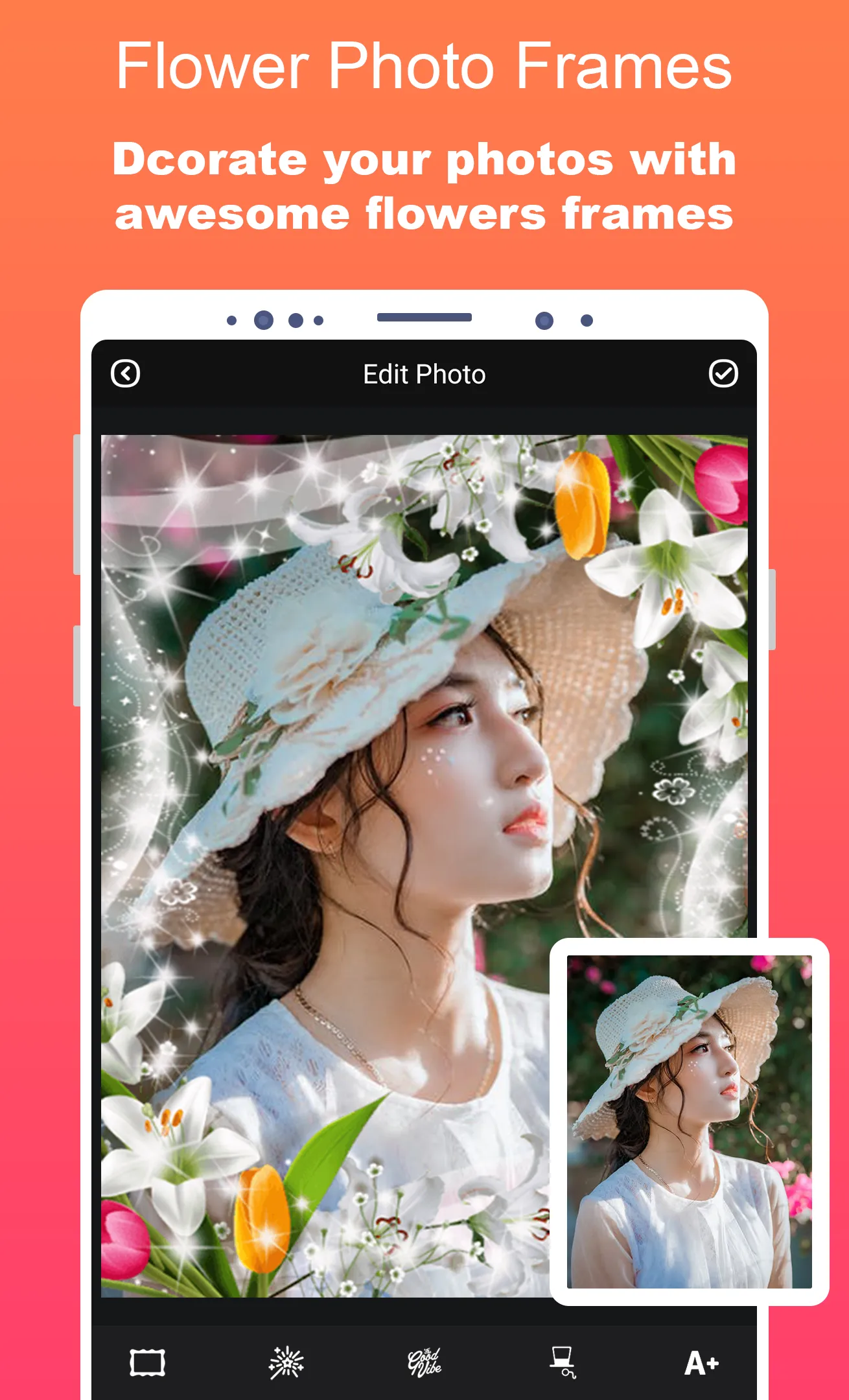 Flowers Frames Photo Editor | Indus Appstore | Screenshot