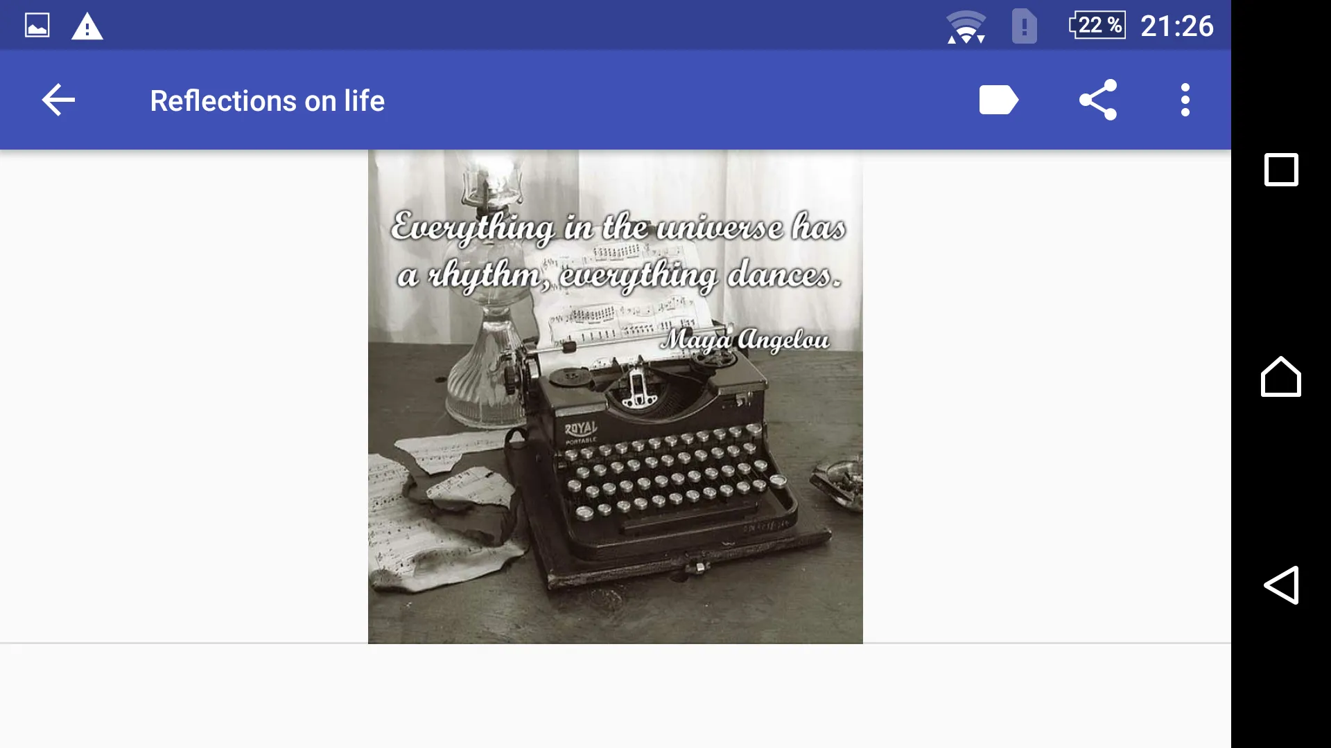 REFLECTIONS ON LIFE | Indus Appstore | Screenshot