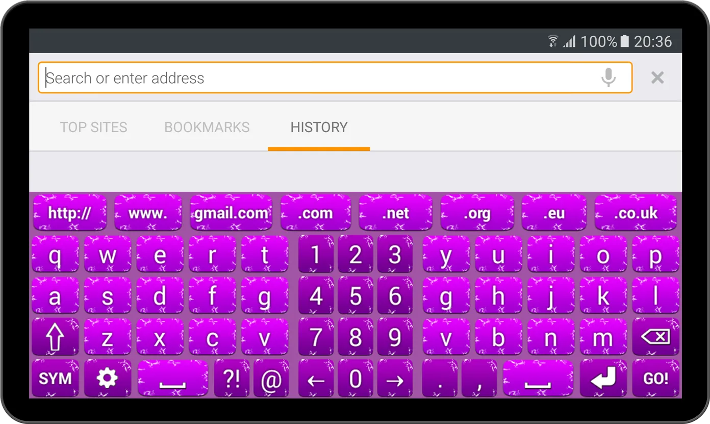 Purple Keyboard | Indus Appstore | Screenshot