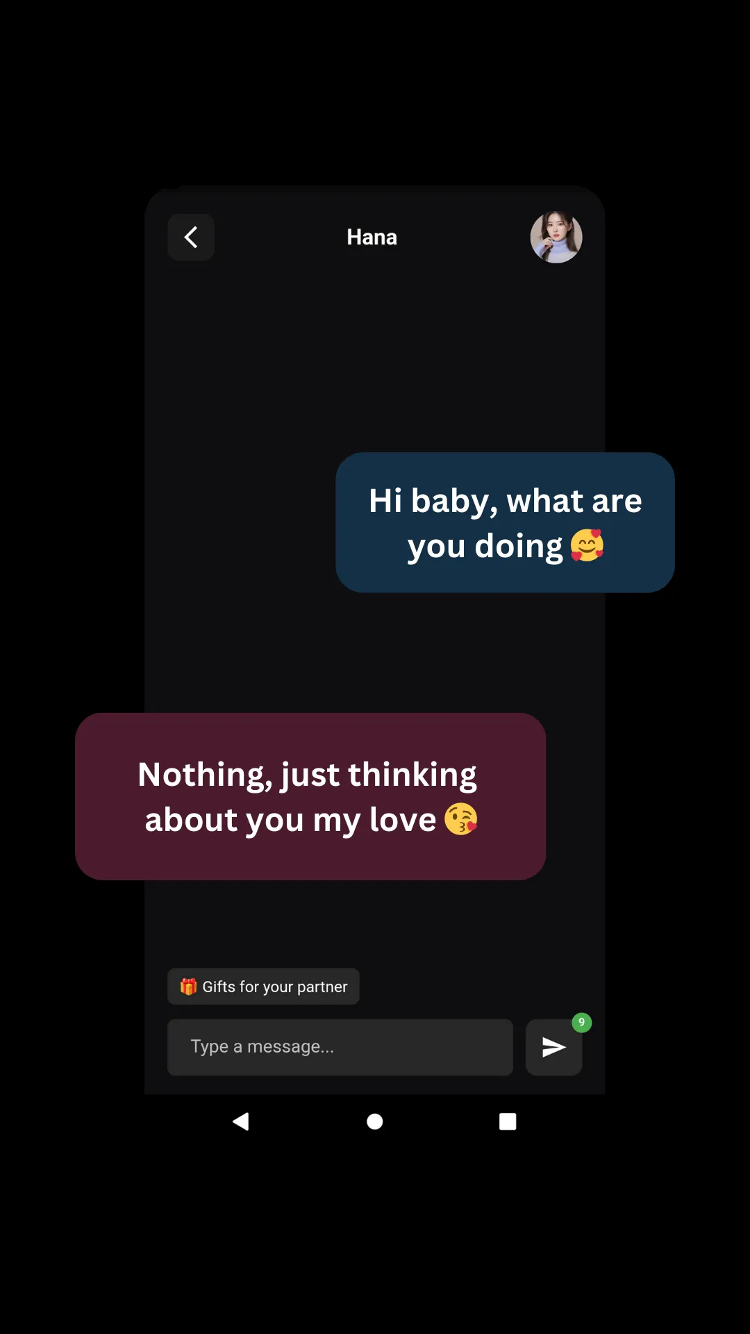 Kim: Korean AI Girlfriend | Indus Appstore | Screenshot