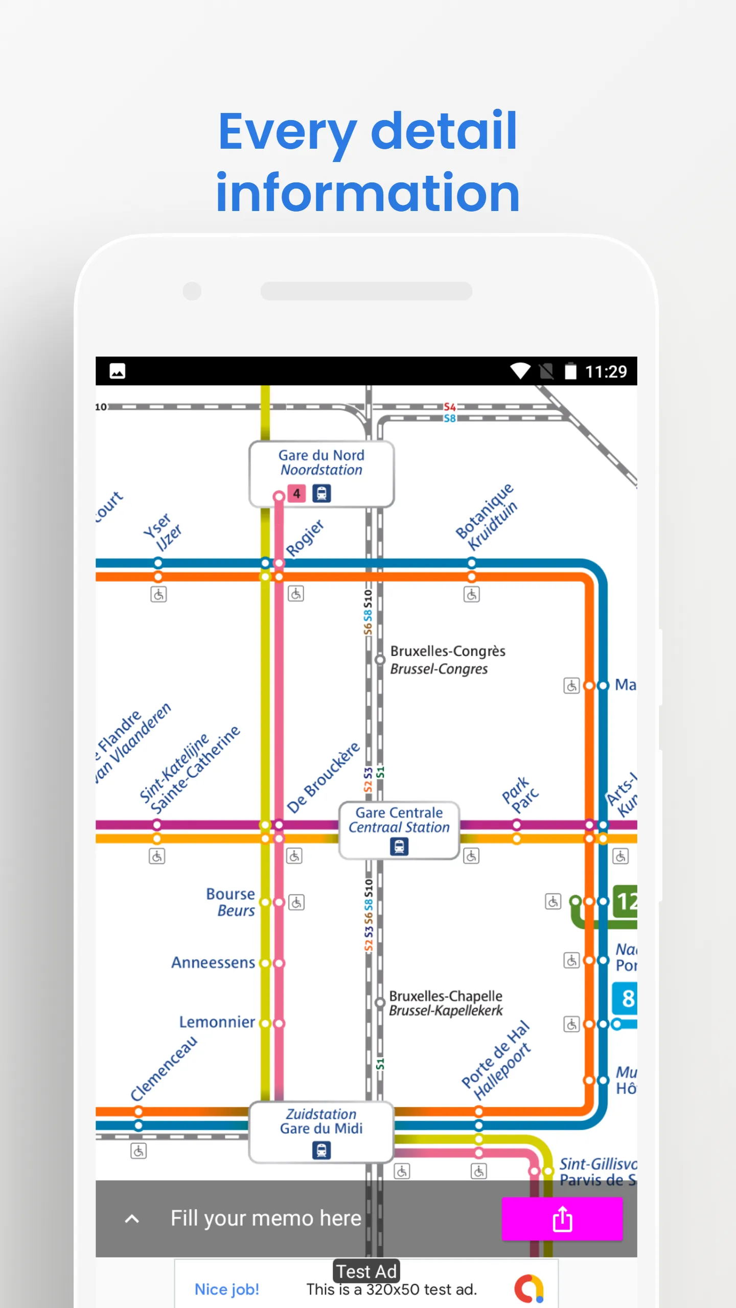 BRUSSELS METRO TRAM BUS GUIDE | Indus Appstore | Screenshot