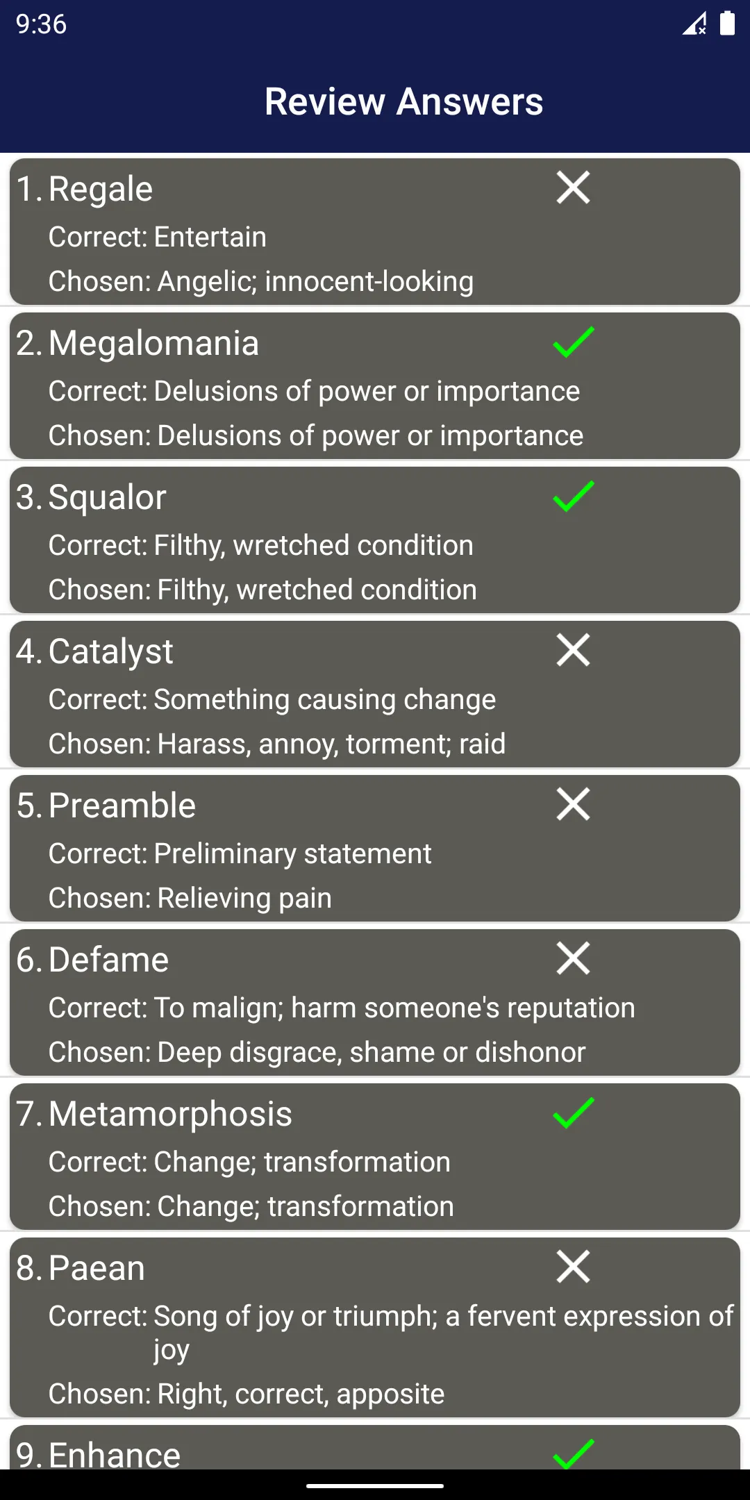 Vocabulary Builder for GRE® | Indus Appstore | Screenshot