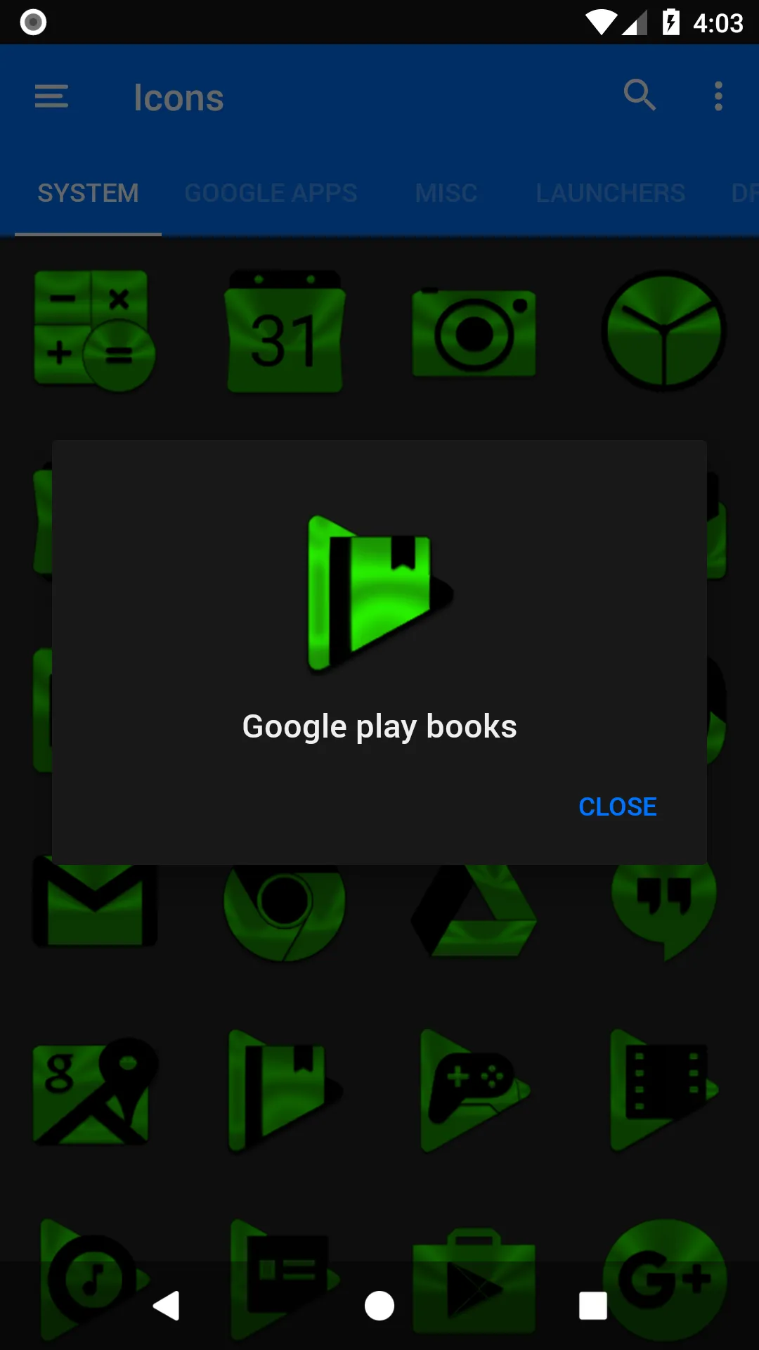 Green and Black Icon Pack | Indus Appstore | Screenshot