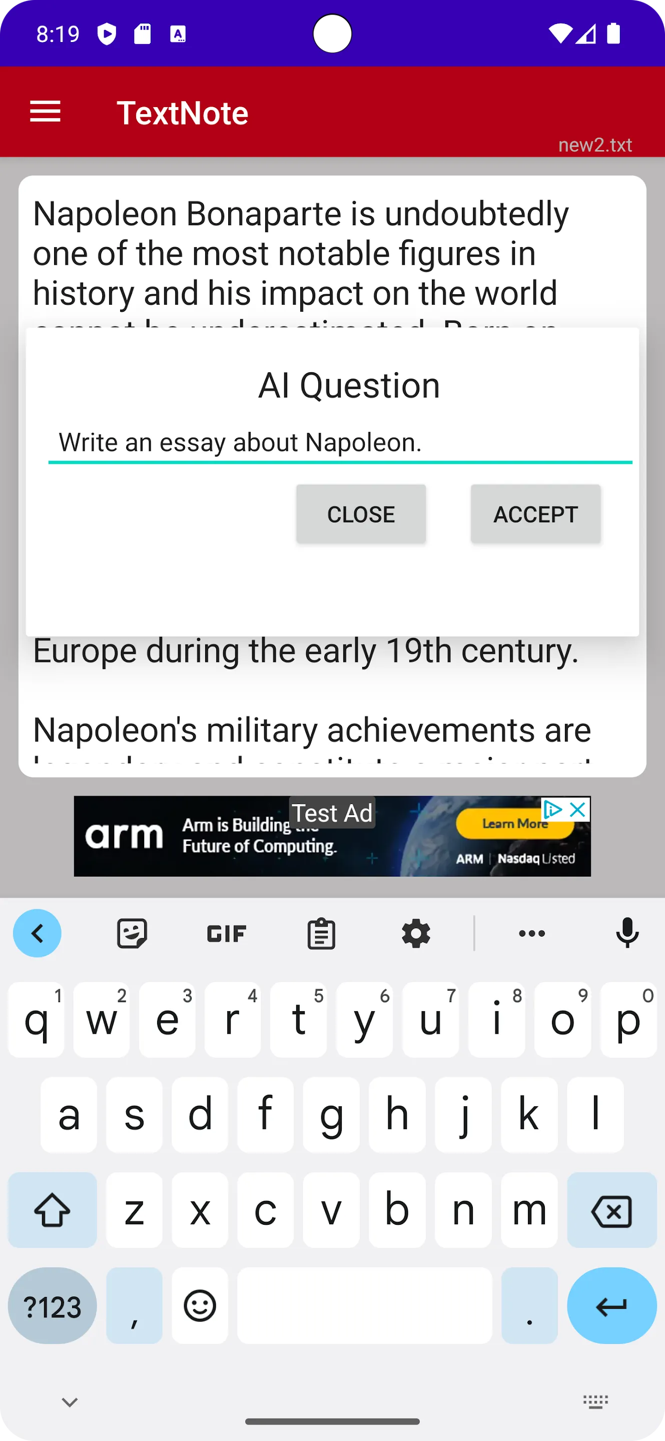 WordPad Textnote | Indus Appstore | Screenshot