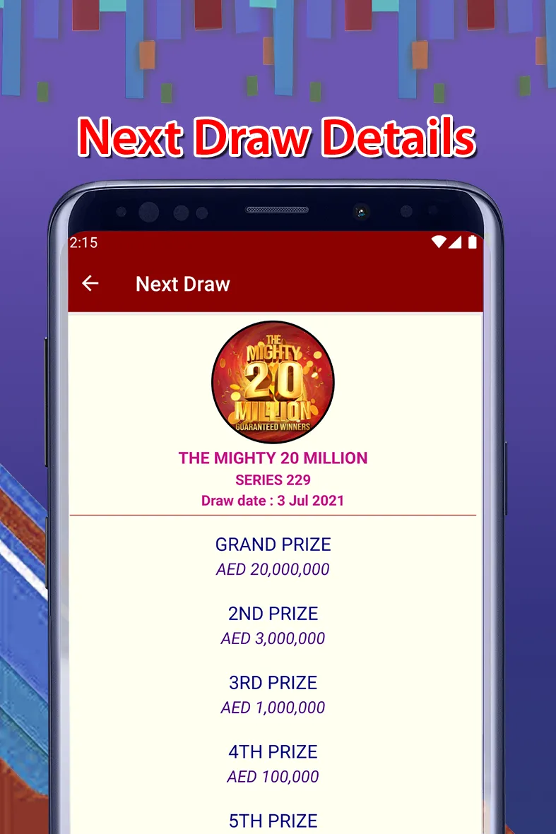 Abu Dhabi Big Ticket Results | Indus Appstore | Screenshot