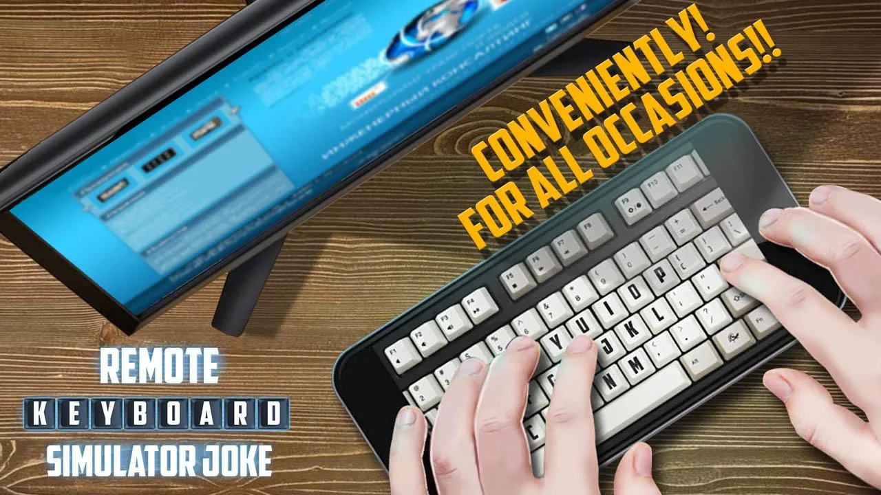 Remote Keyboard Simulator Joke | Indus Appstore | Screenshot