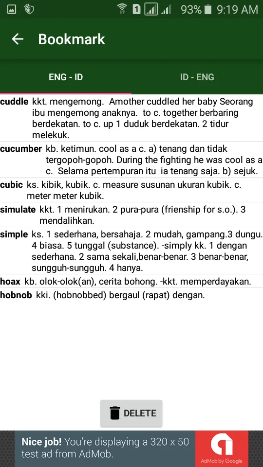 Kamus Bahasa Inggris | Indus Appstore | Screenshot