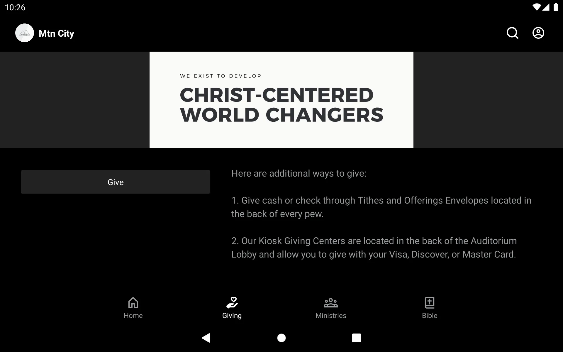 Mtn Cty Church | Indus Appstore | Screenshot