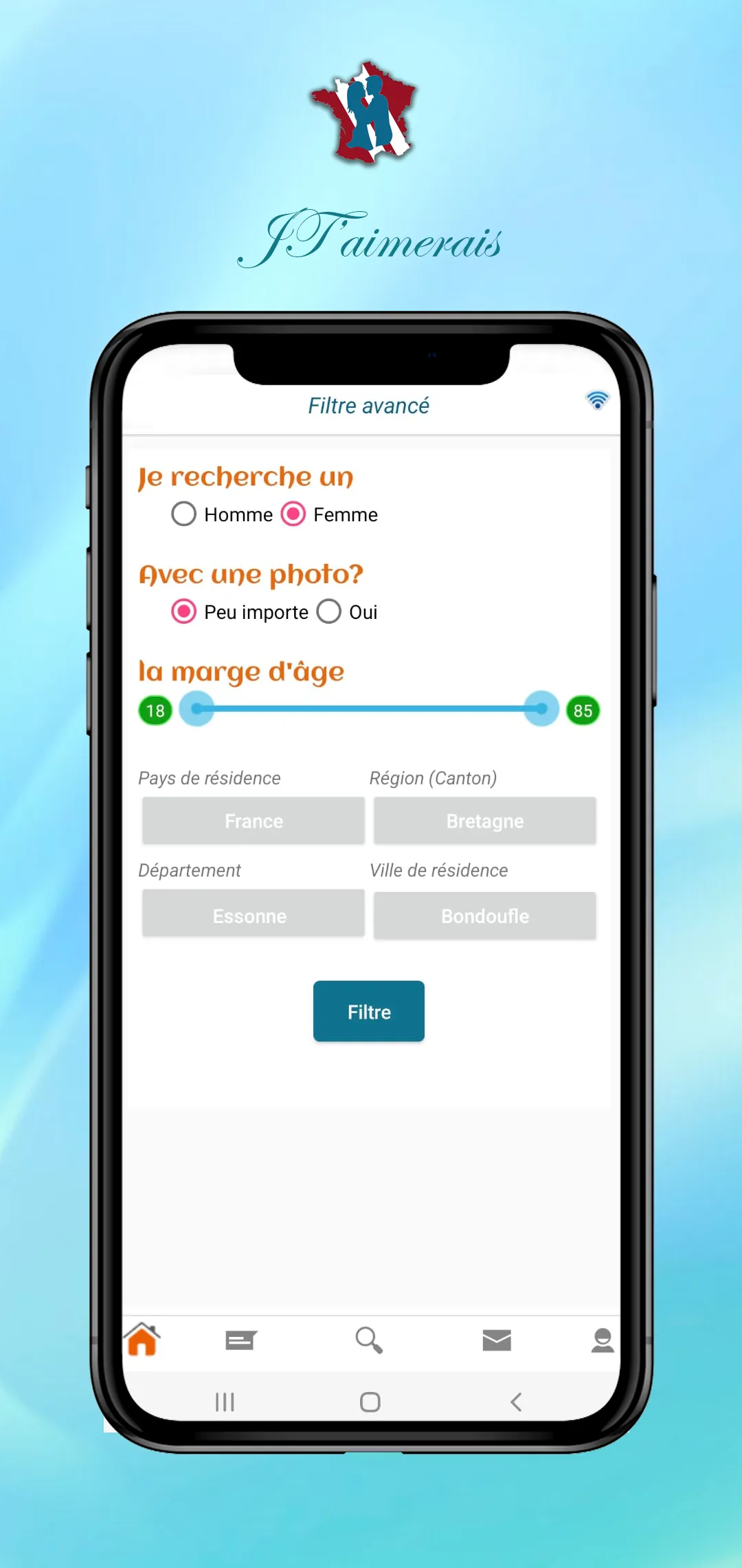 Jtaimerais - Social France | Indus Appstore | Screenshot