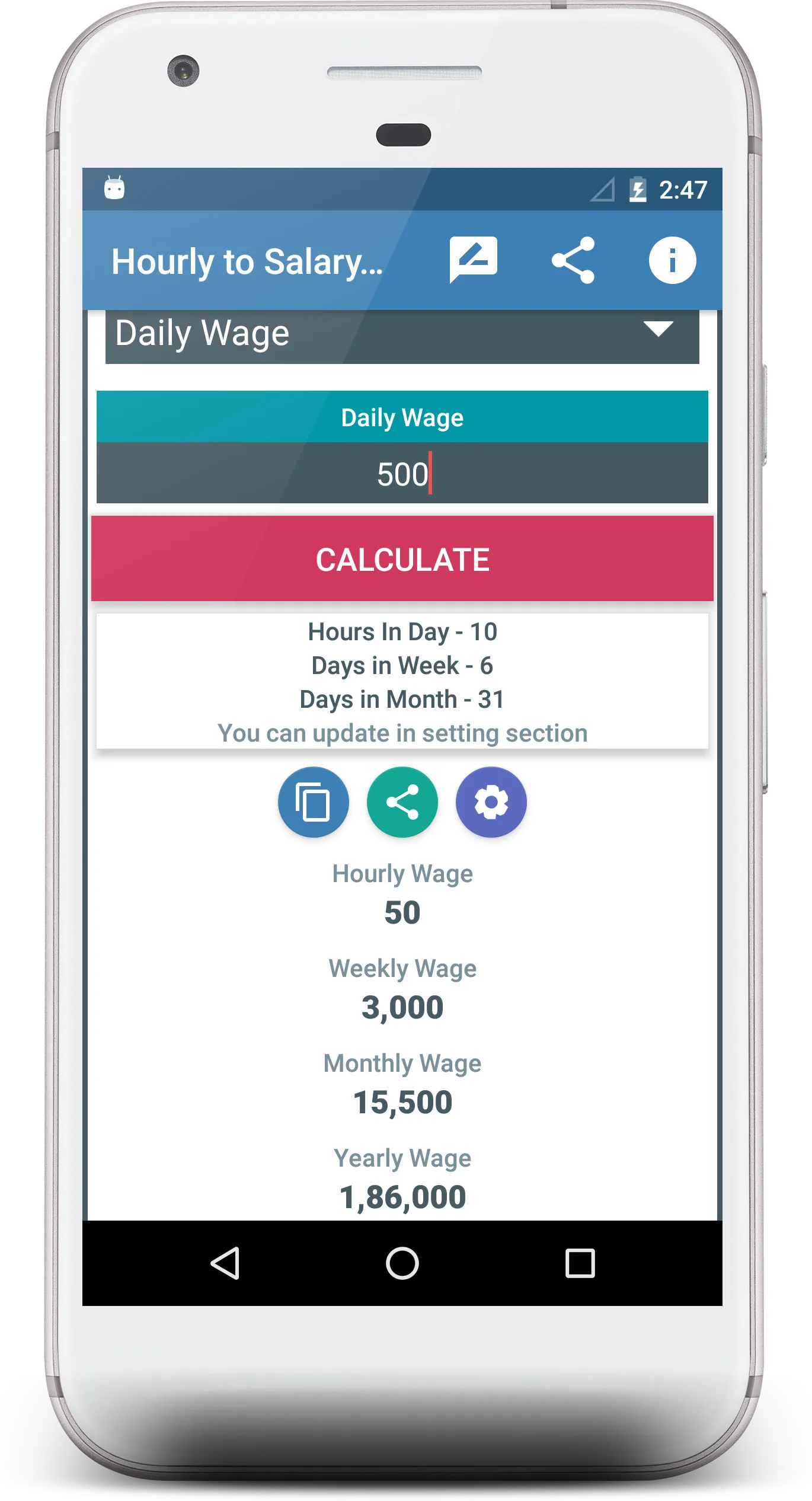 Salary Calculator | Indus Appstore | Screenshot