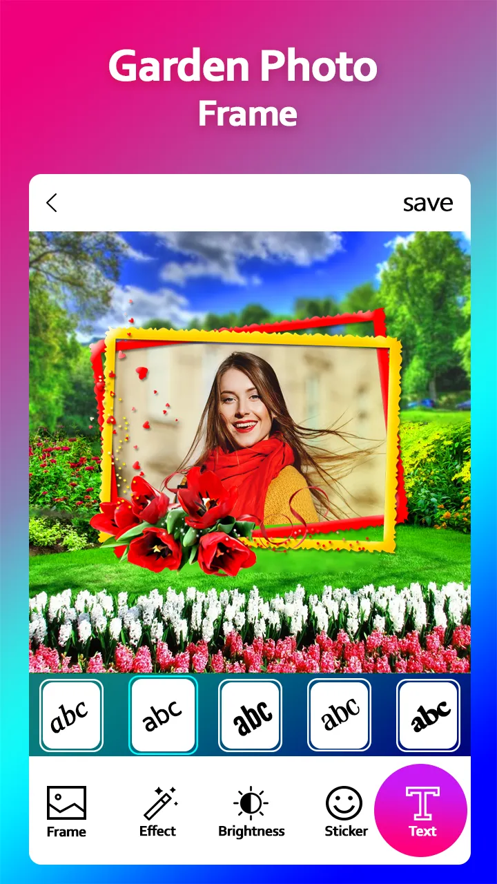 Garden Photo Frame Editor | Indus Appstore | Screenshot