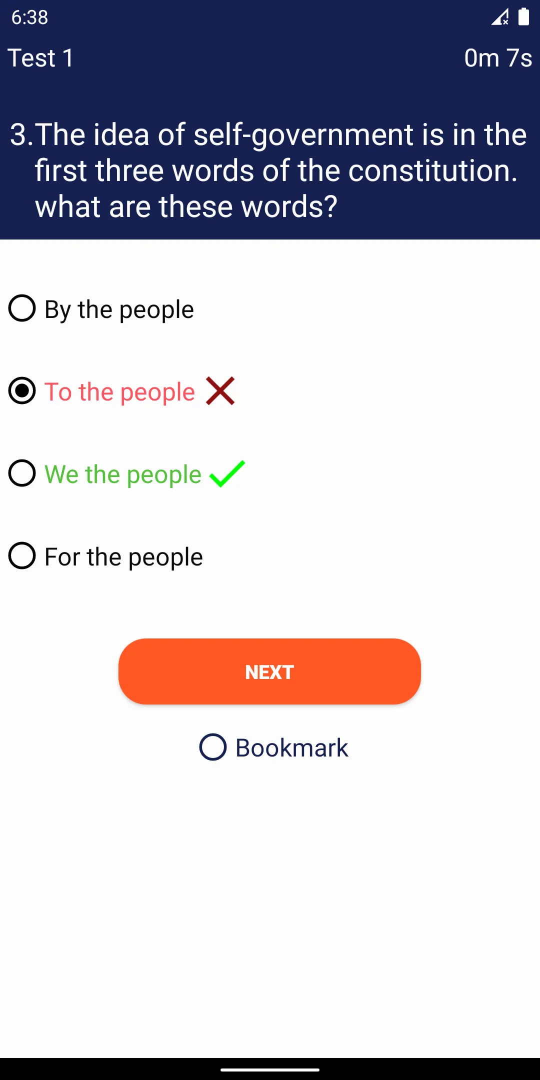 US Citizenship Test 2024 | Indus Appstore | Screenshot