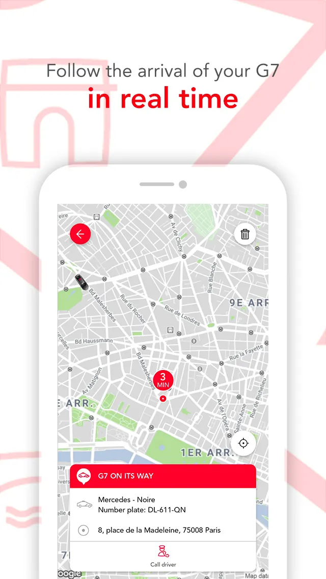 G7 TAXI Personal - Paris | Indus Appstore | Screenshot