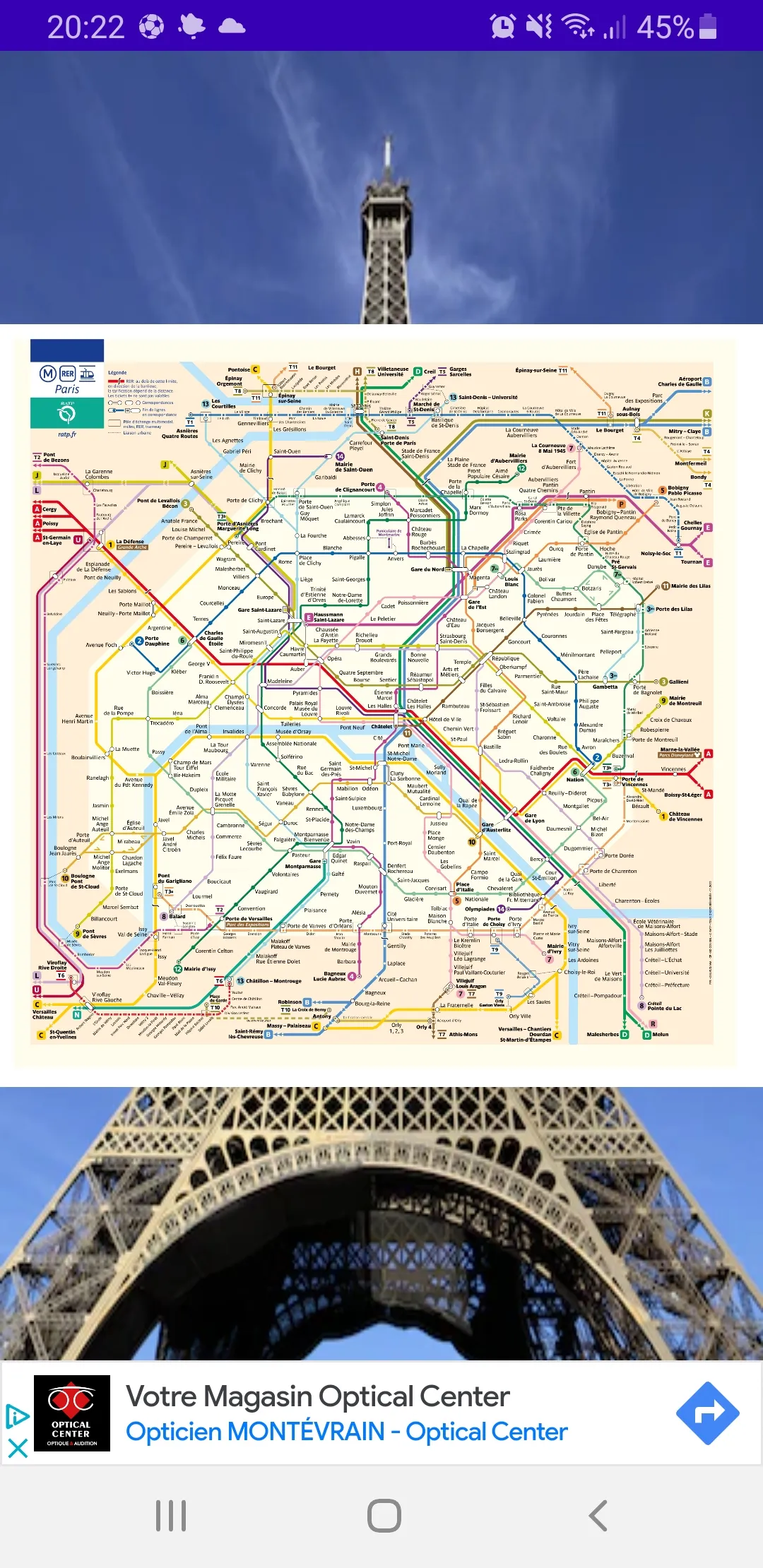 Map transport of Paris | Indus Appstore | Screenshot