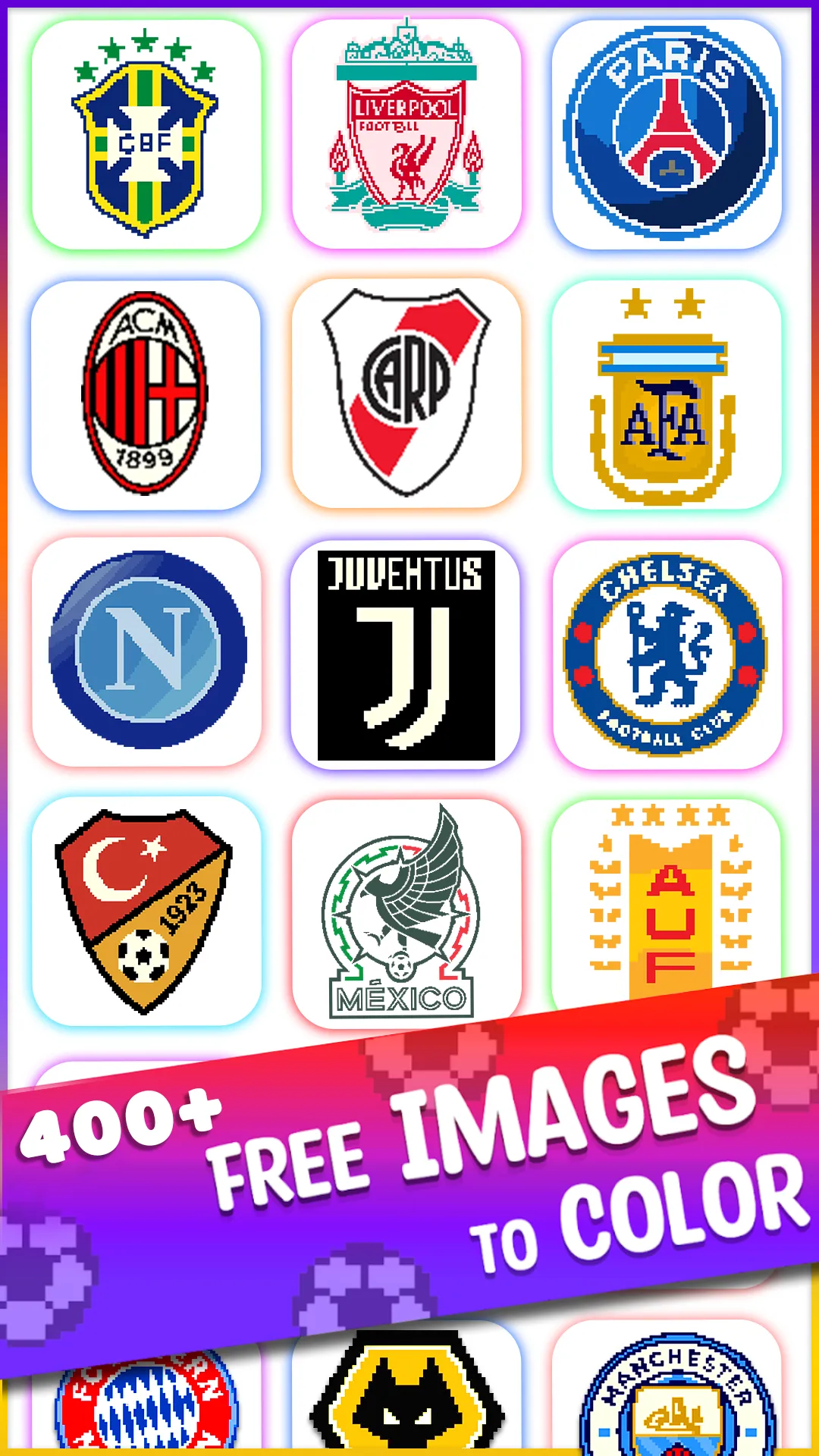 Football Pixel Art Coloring | Indus Appstore | Screenshot