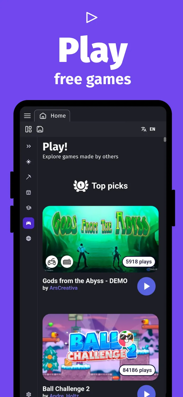 GDevelop - 2D/3D game maker | Indus Appstore | Screenshot