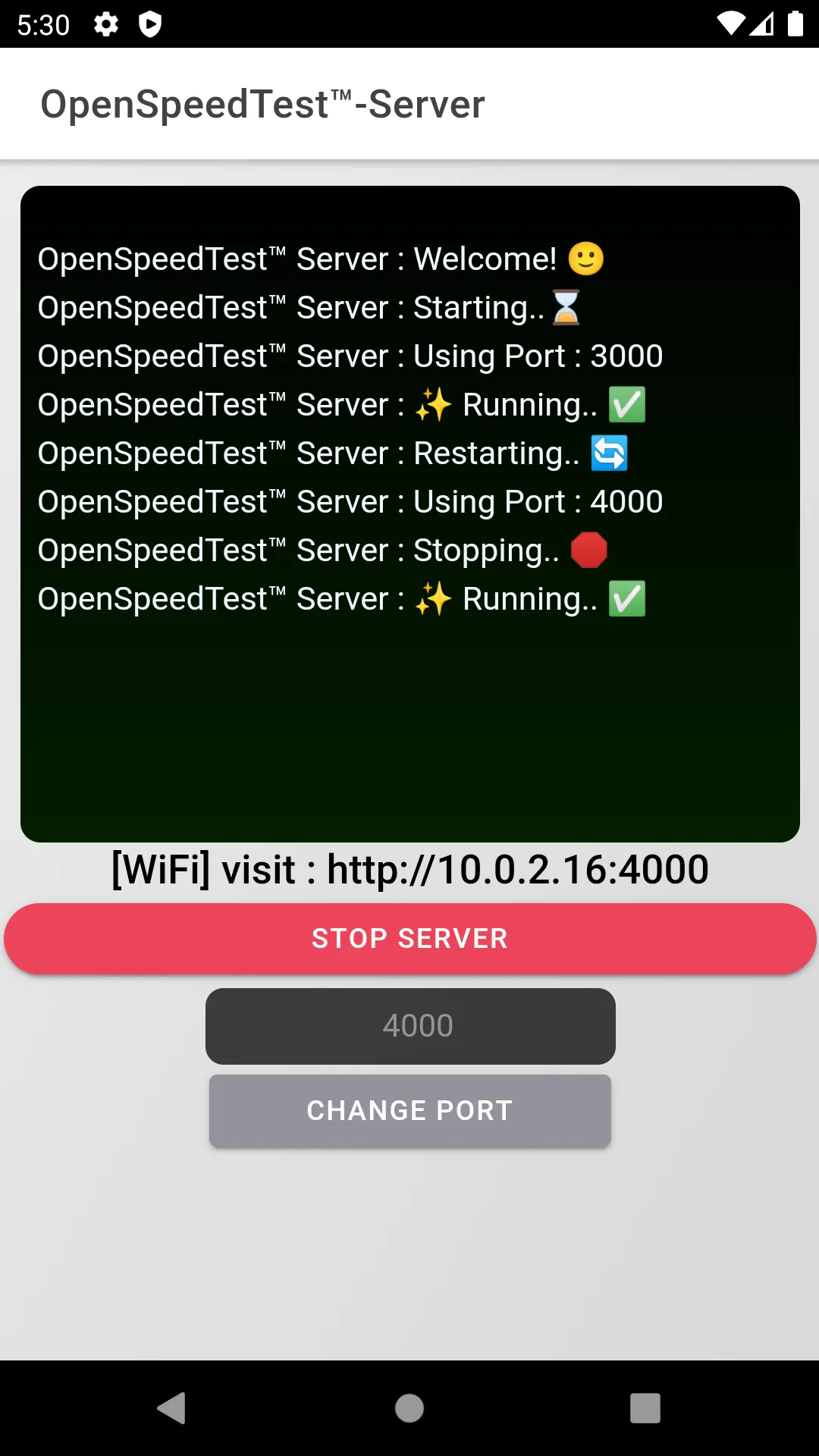 OpenSpeedTest-Server | Indus Appstore | Screenshot