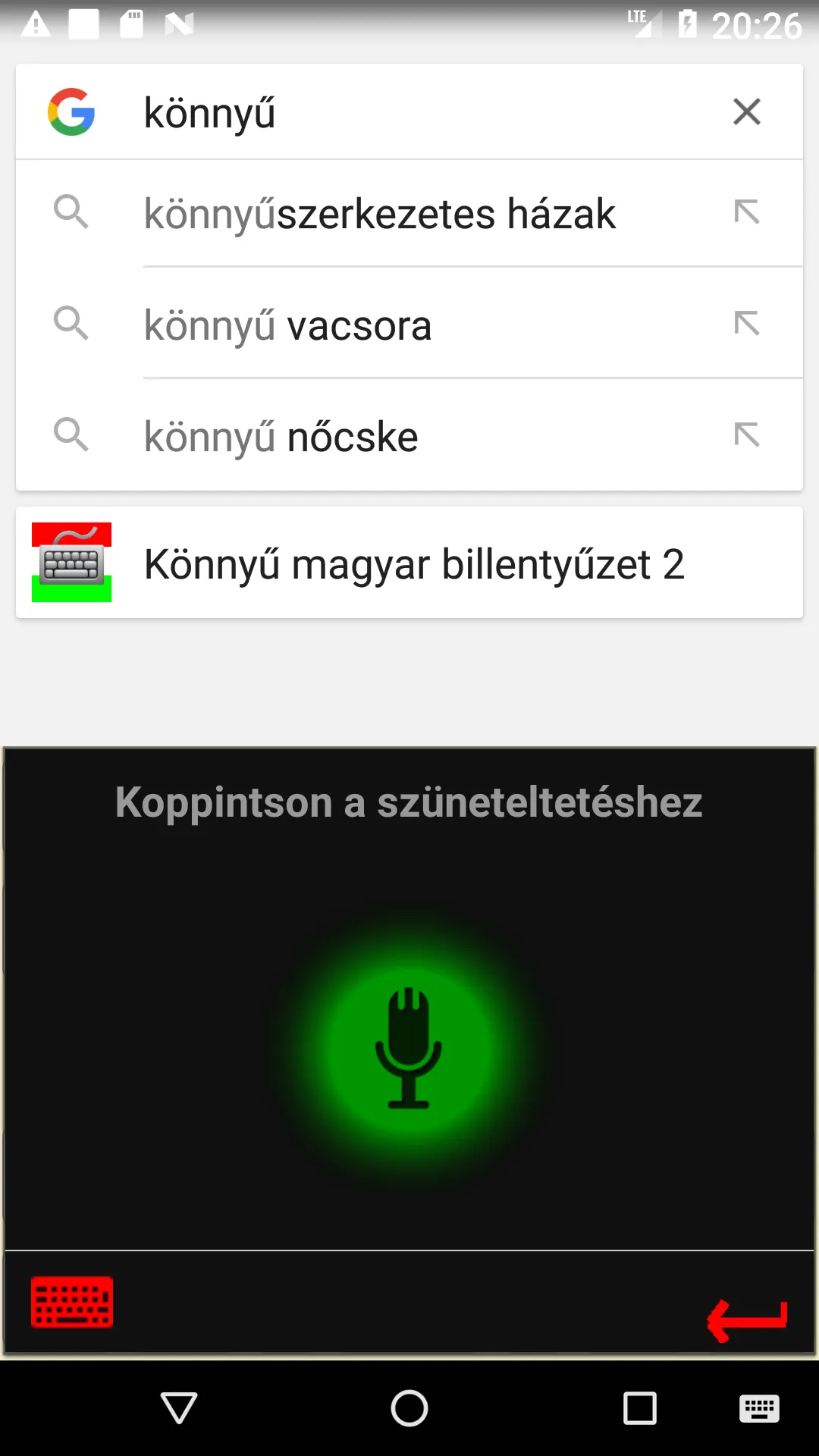 Könnyű magyar billentyűzet 2 | Indus Appstore | Screenshot