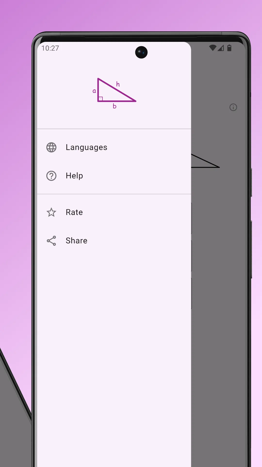 Pythagorean Calculator | Indus Appstore | Screenshot