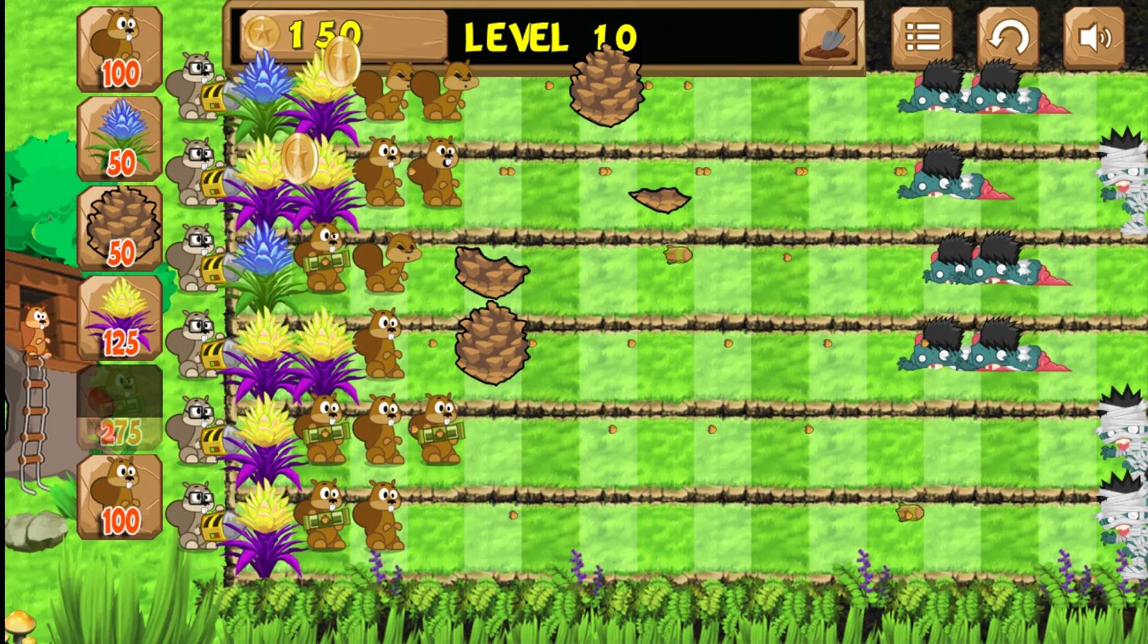 squirrels vs zombies | Indus Appstore | Screenshot