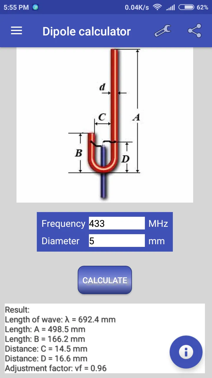 Dipole calculator | Indus Appstore | Screenshot