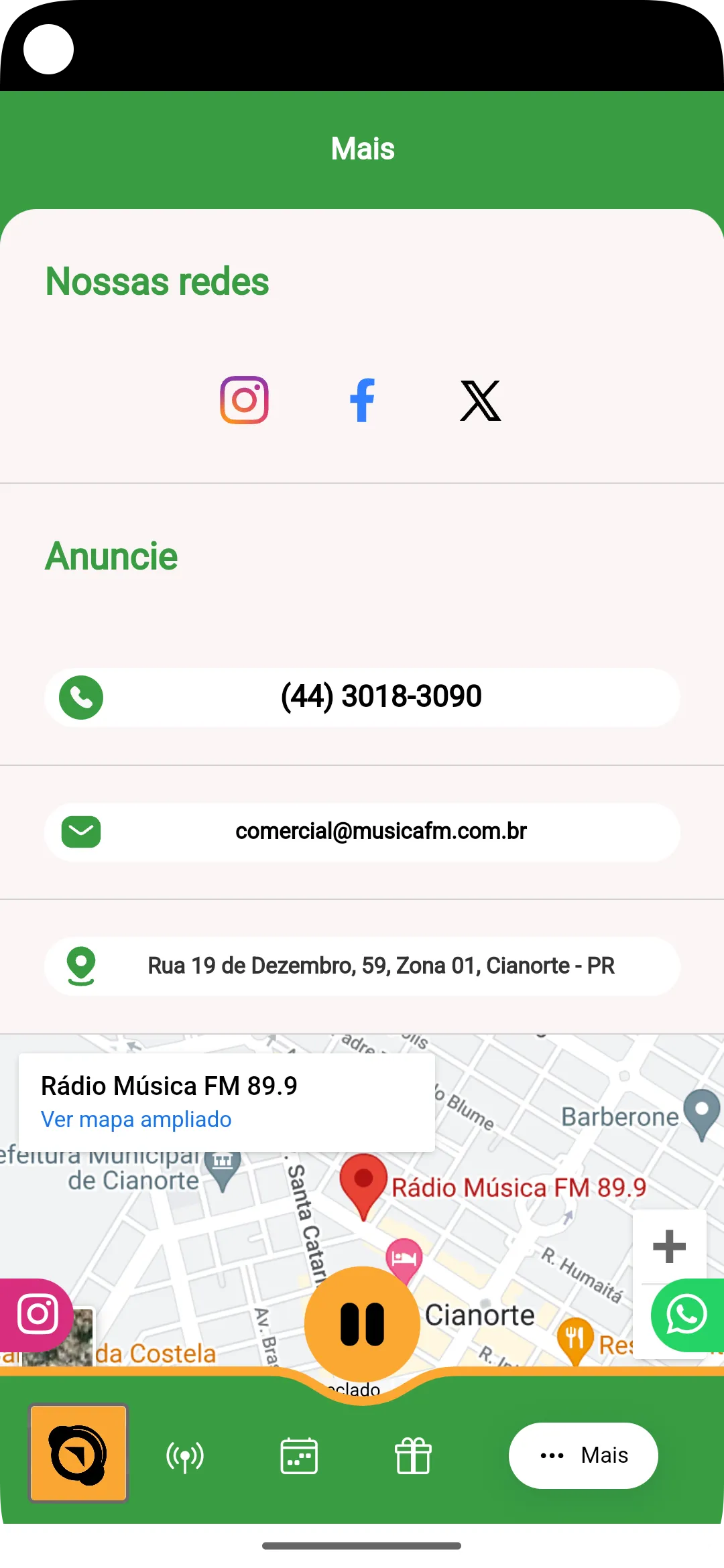 Música FM | Indus Appstore | Screenshot