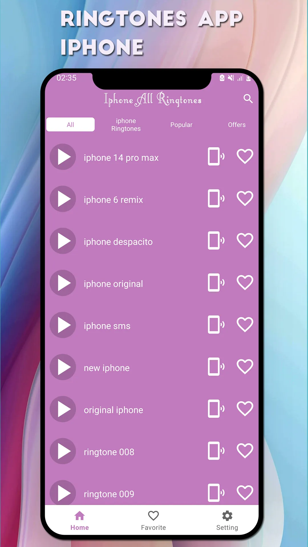 iPhone All Ringtones | Indus Appstore | Screenshot