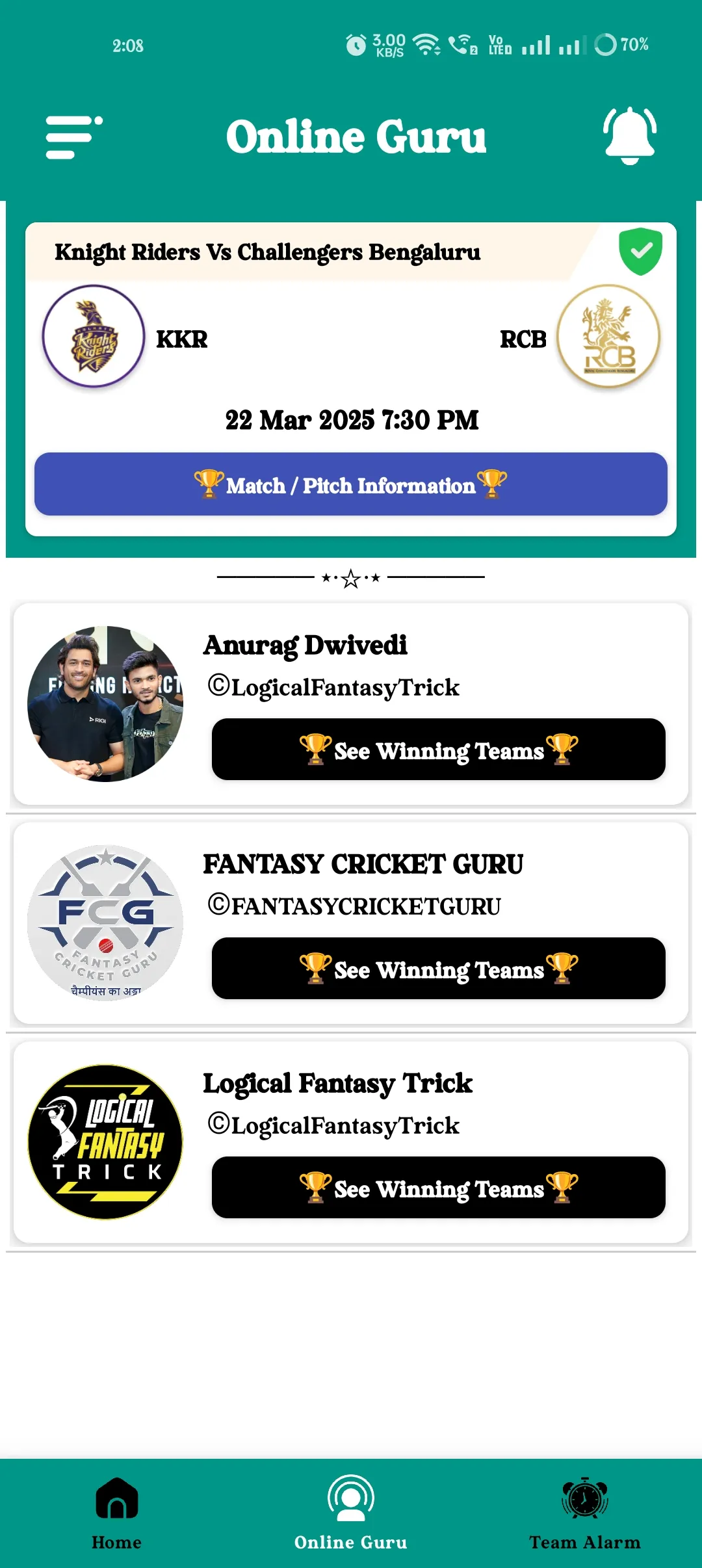 MyPick11: Expert Fantasy Team | Indus Appstore | Screenshot