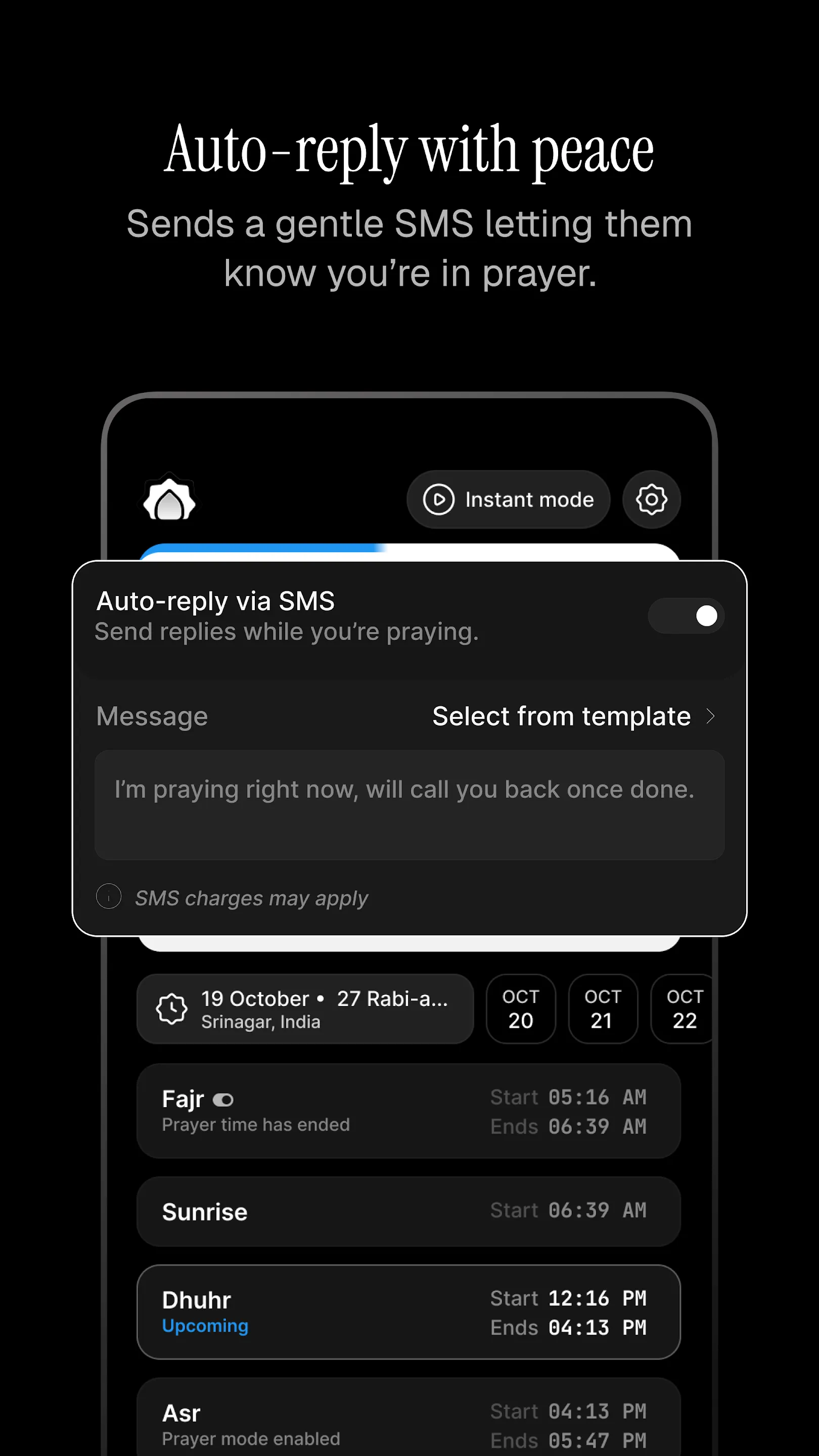 Prayer Mode: Auto Silent + SMS | Indus Appstore | Screenshot