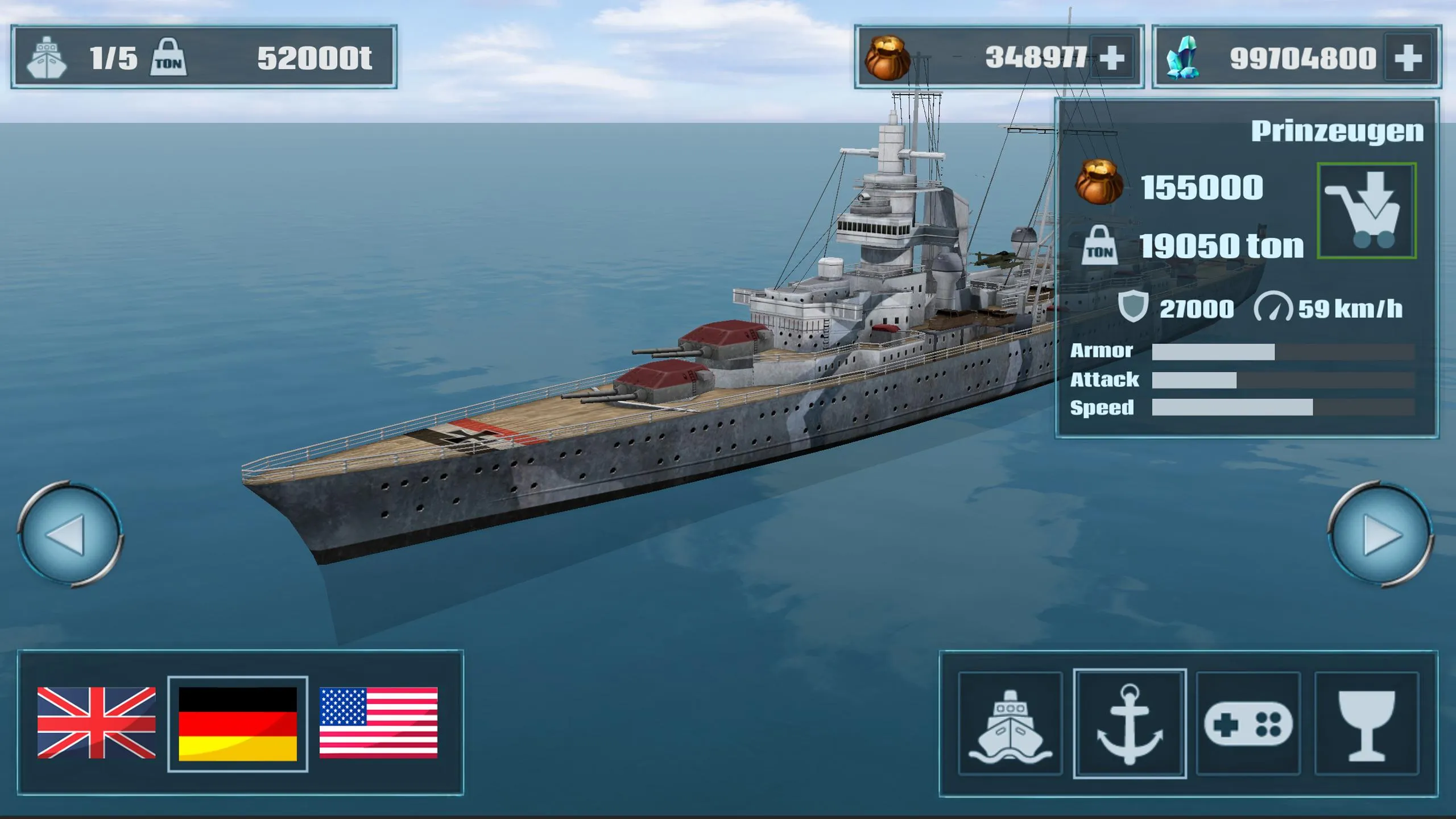 Warship War :Navy Fleet Combat | Indus Appstore | Screenshot